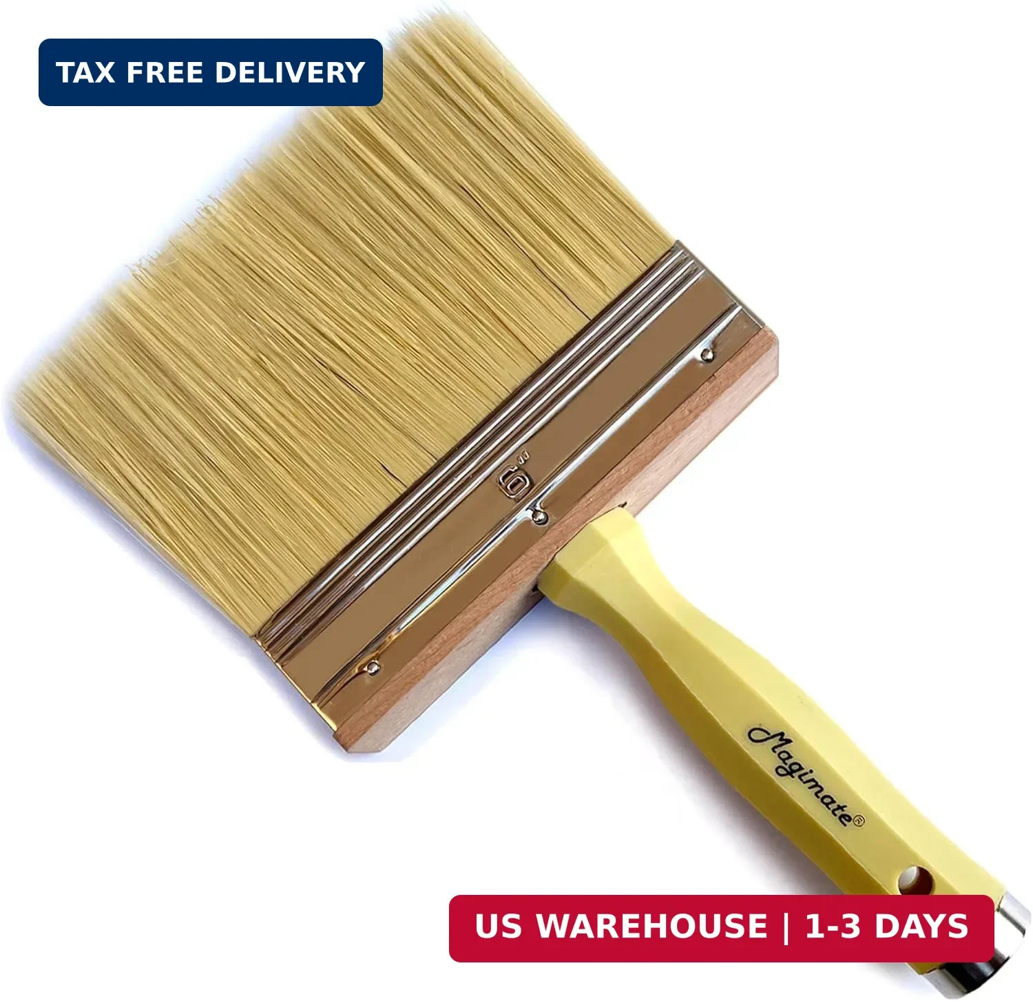 6 Inch Extra-Wide Paint Brush Large Block Stain Brushes Heavy-Duty Household Bri