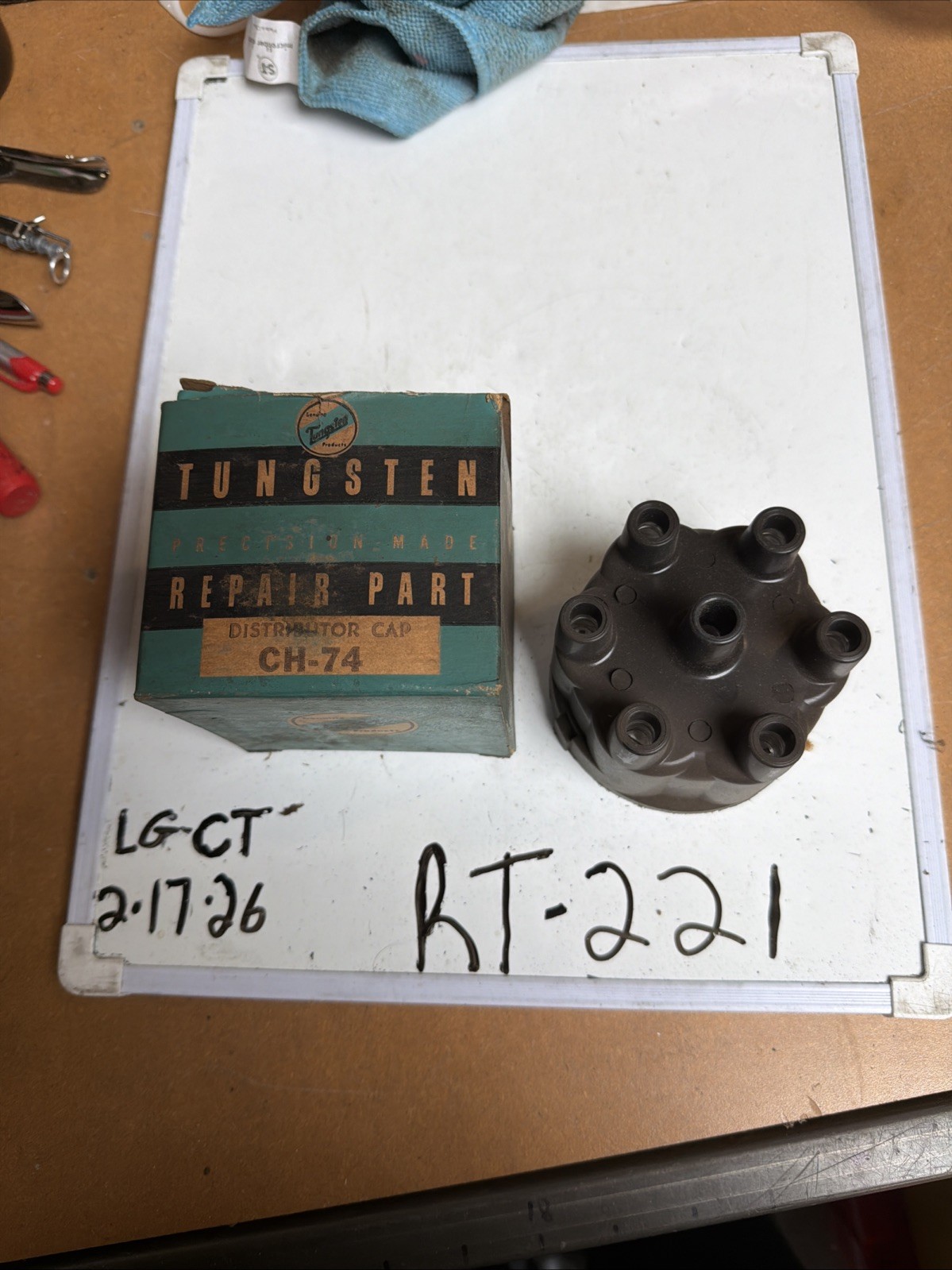 TUNGSTEN Distributor Cap CH-74 For 1963-67, CHALLENGER,CHARGER, Coronet, Vintage
