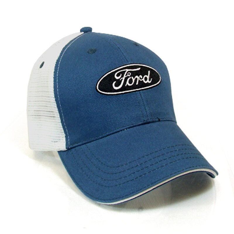 Ford Logo Blue Mesh Back Baseball Cap
