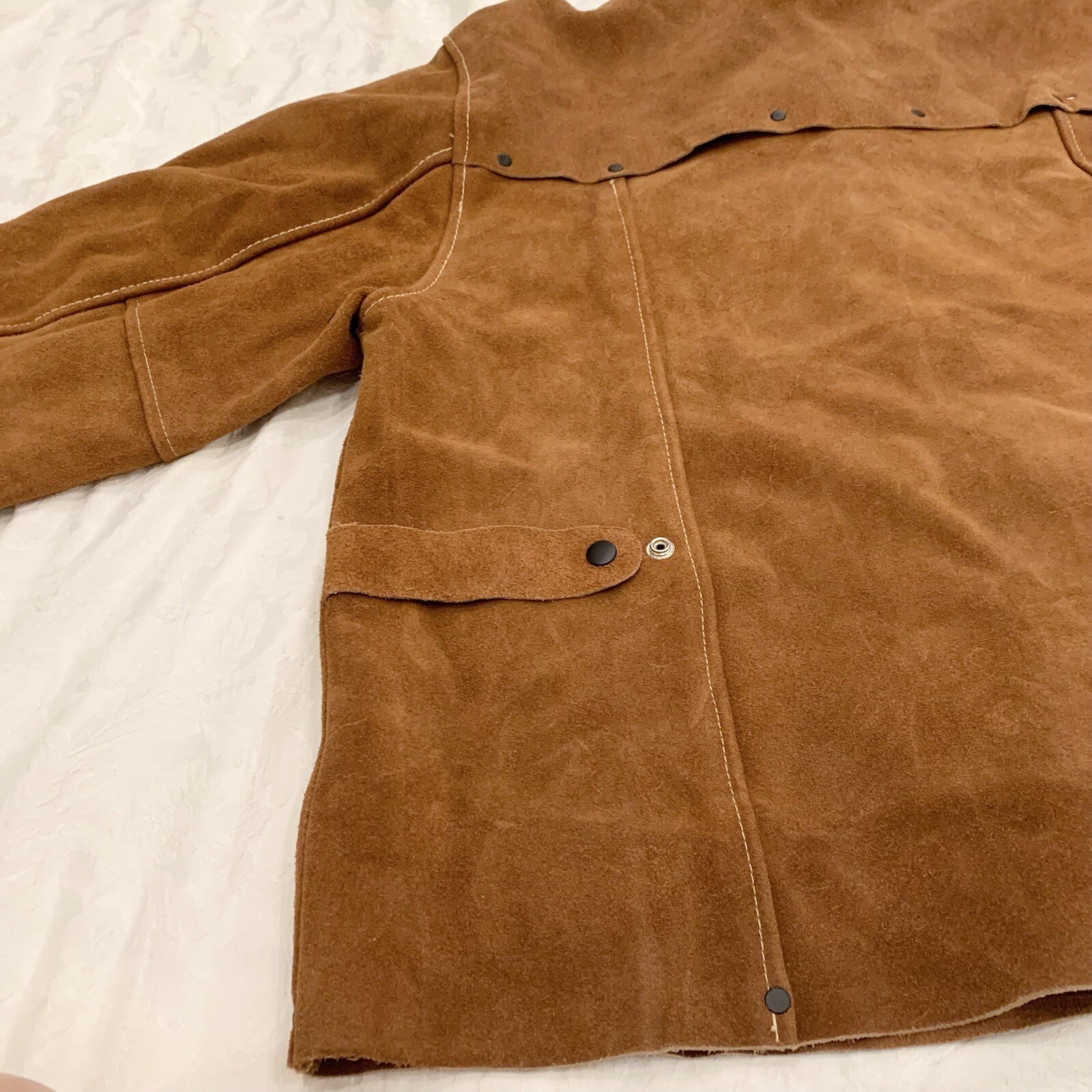 New- Condor 2Ag83 Welding Jacket, Brown, Leather, Xl