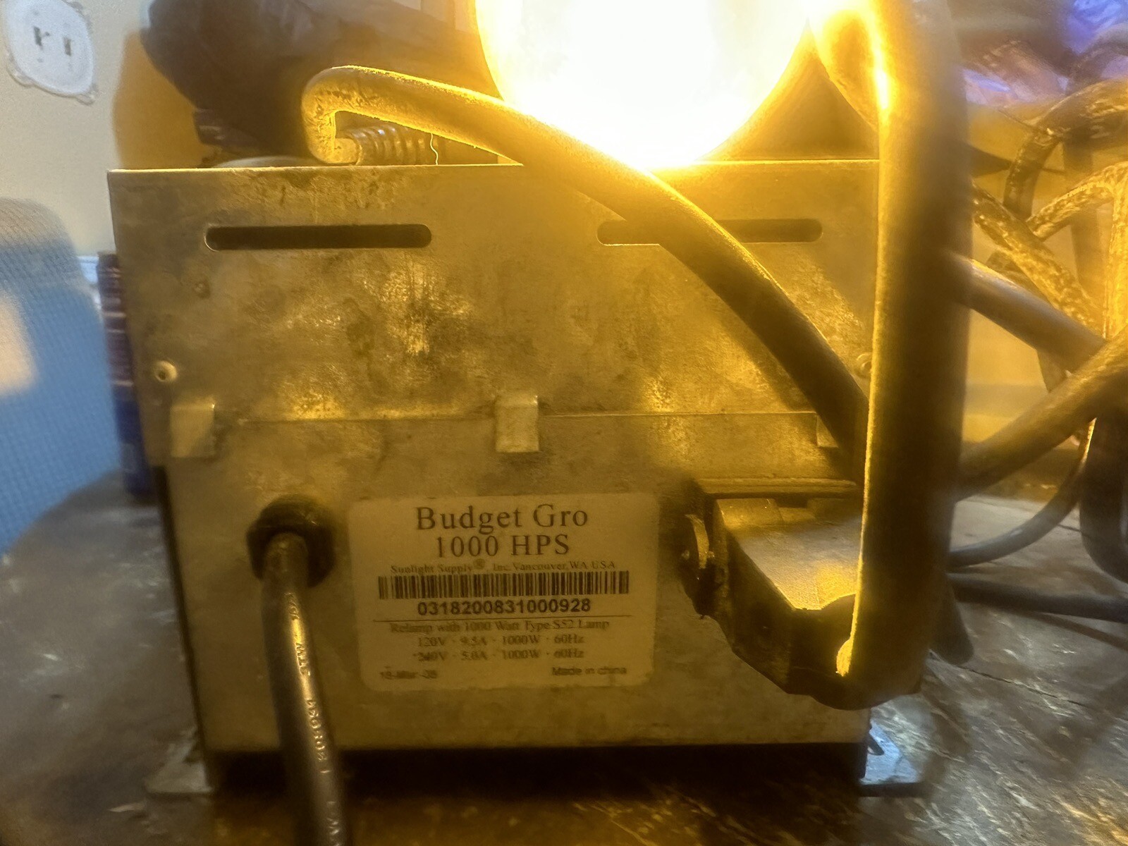 Budget Gro 1000 Hps Grow Light