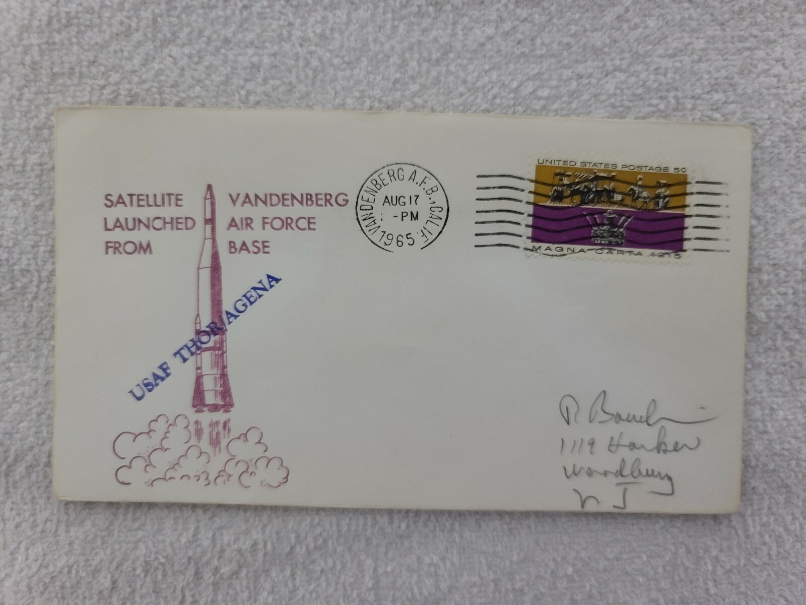 SATELLITE LAUNCHED FROM VANDENBERG AIR FORCE BASE KH-4A 23 08/17/65| Space Cover
