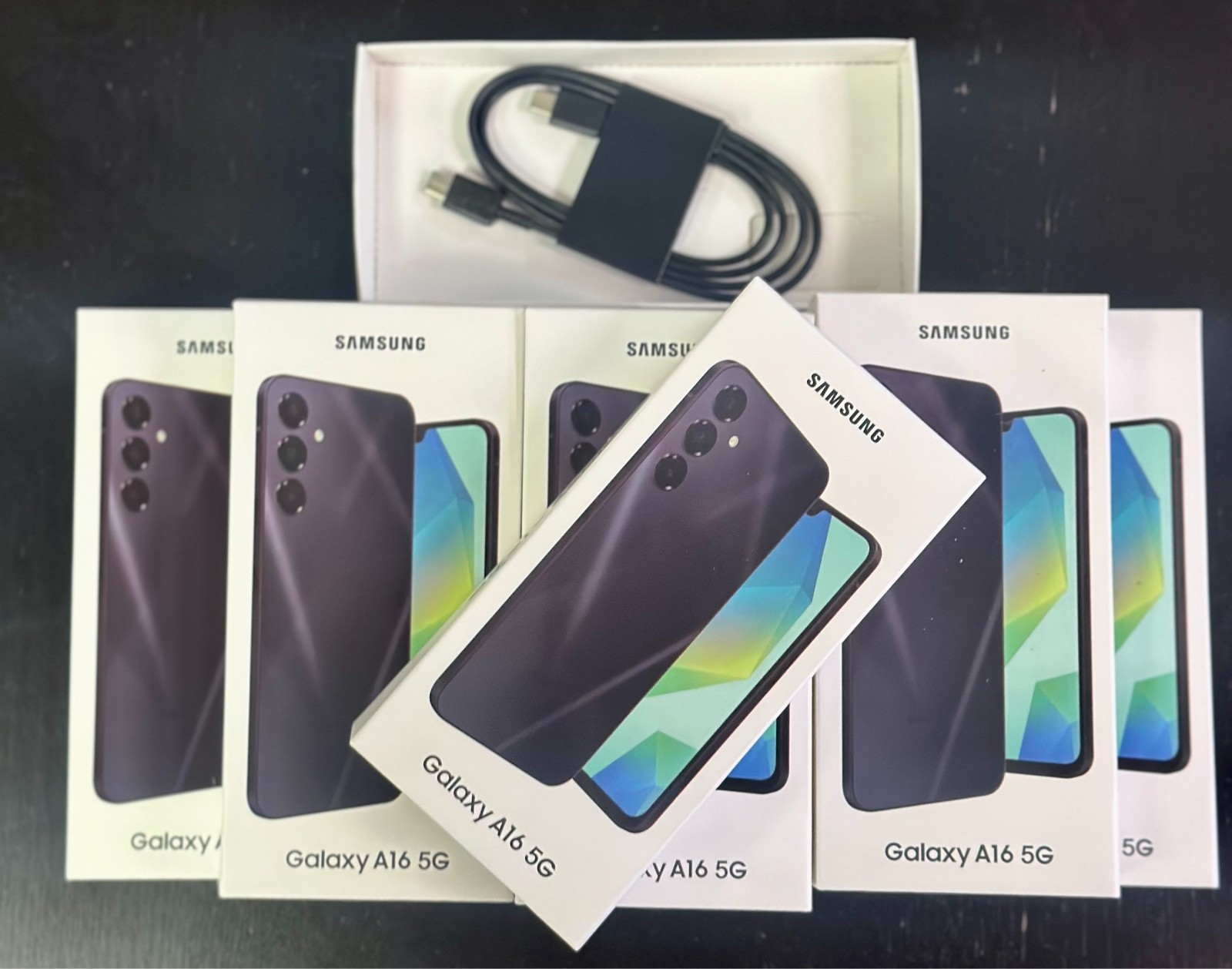 Samsung Galaxy A16 Original Box ONLY + Fast Charging Cable, SIM Tool – New Lot