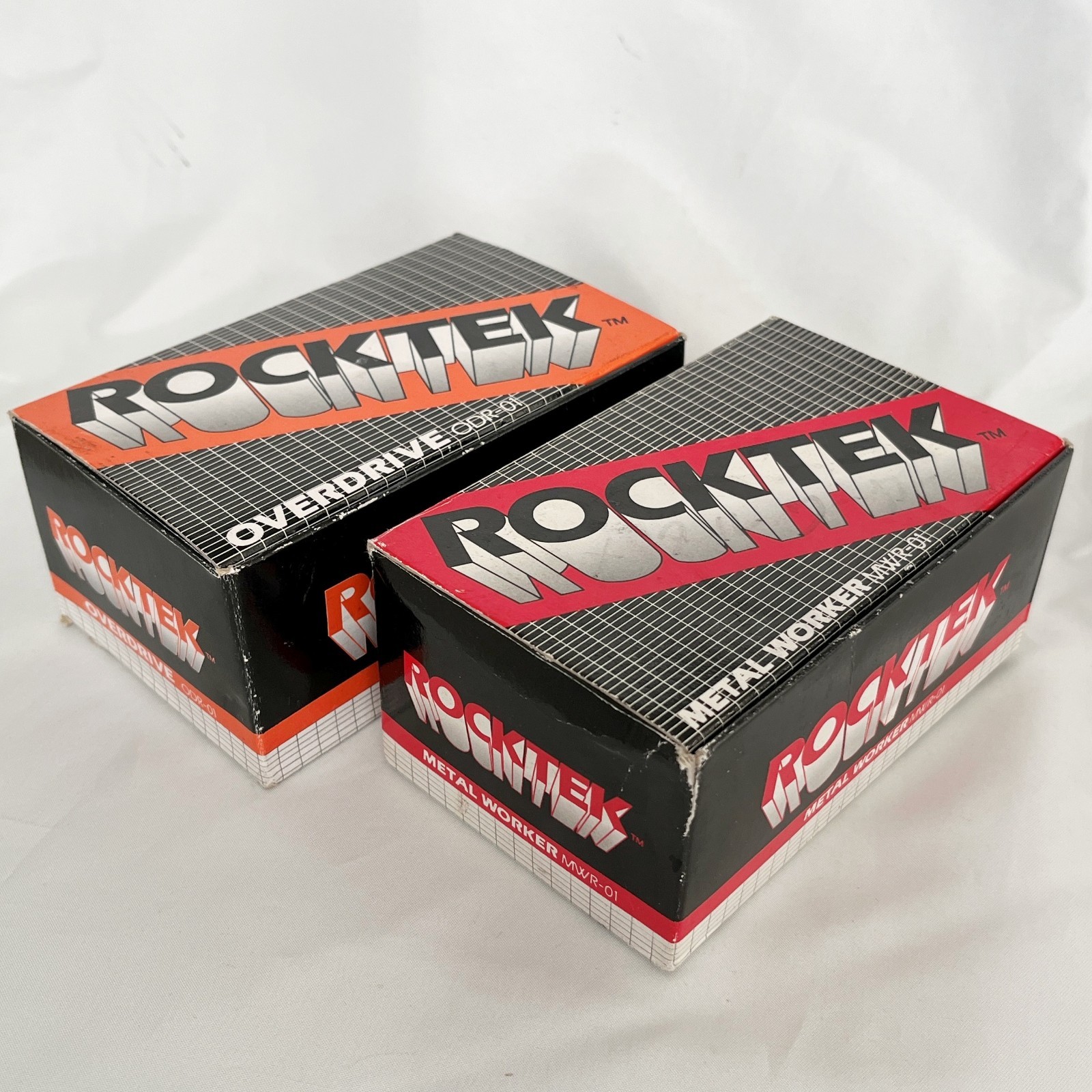 ROCKTEK ODR-01 OVERDRIVE & MWR-01 METAL WORKER W/Box Guitar Pedal From Japan