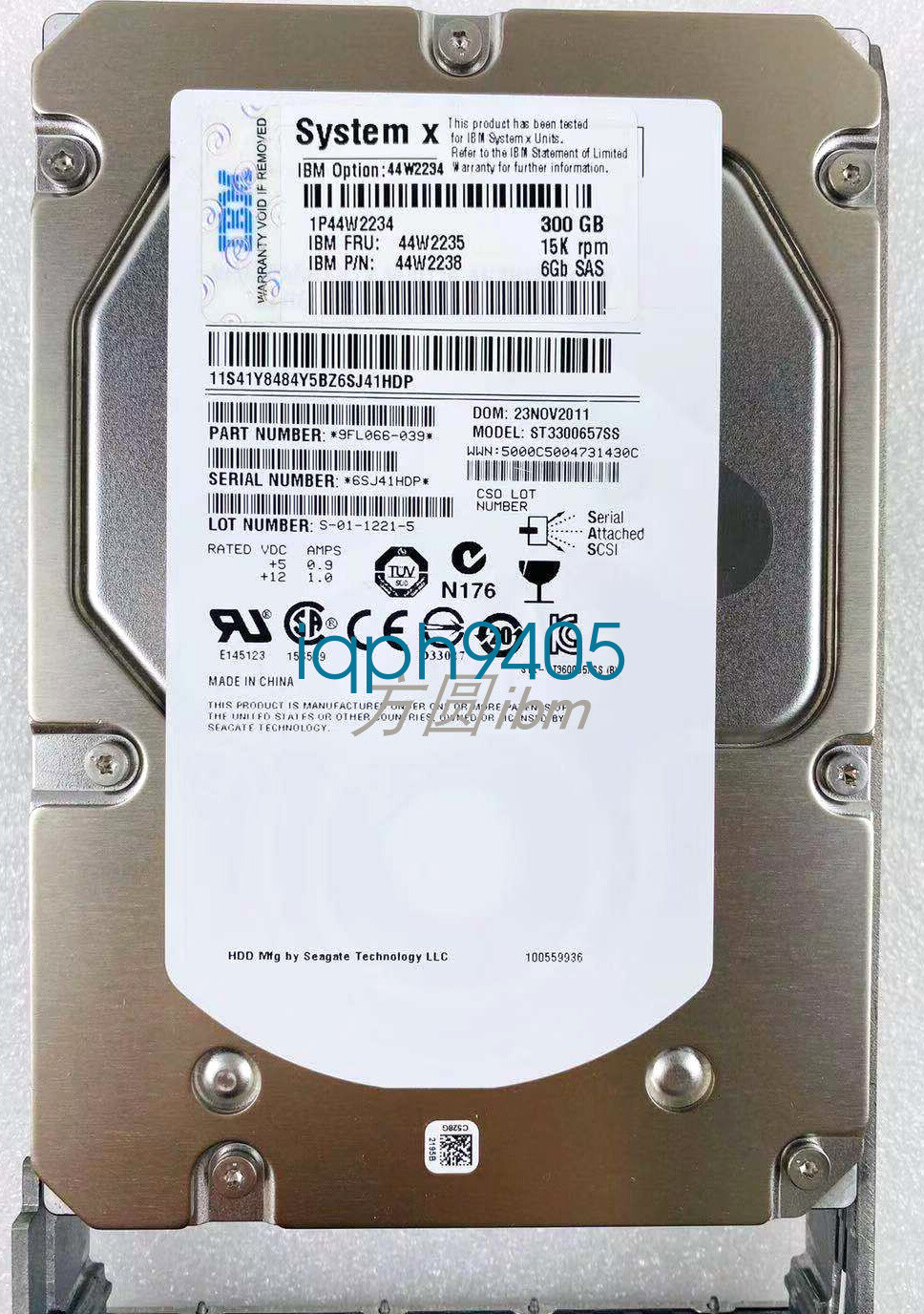 1PC IBM 44W2234 44W2235 44W2238 IBM 300GB 15K 6GBPS SAS 3.5" HS HARD DRIVE