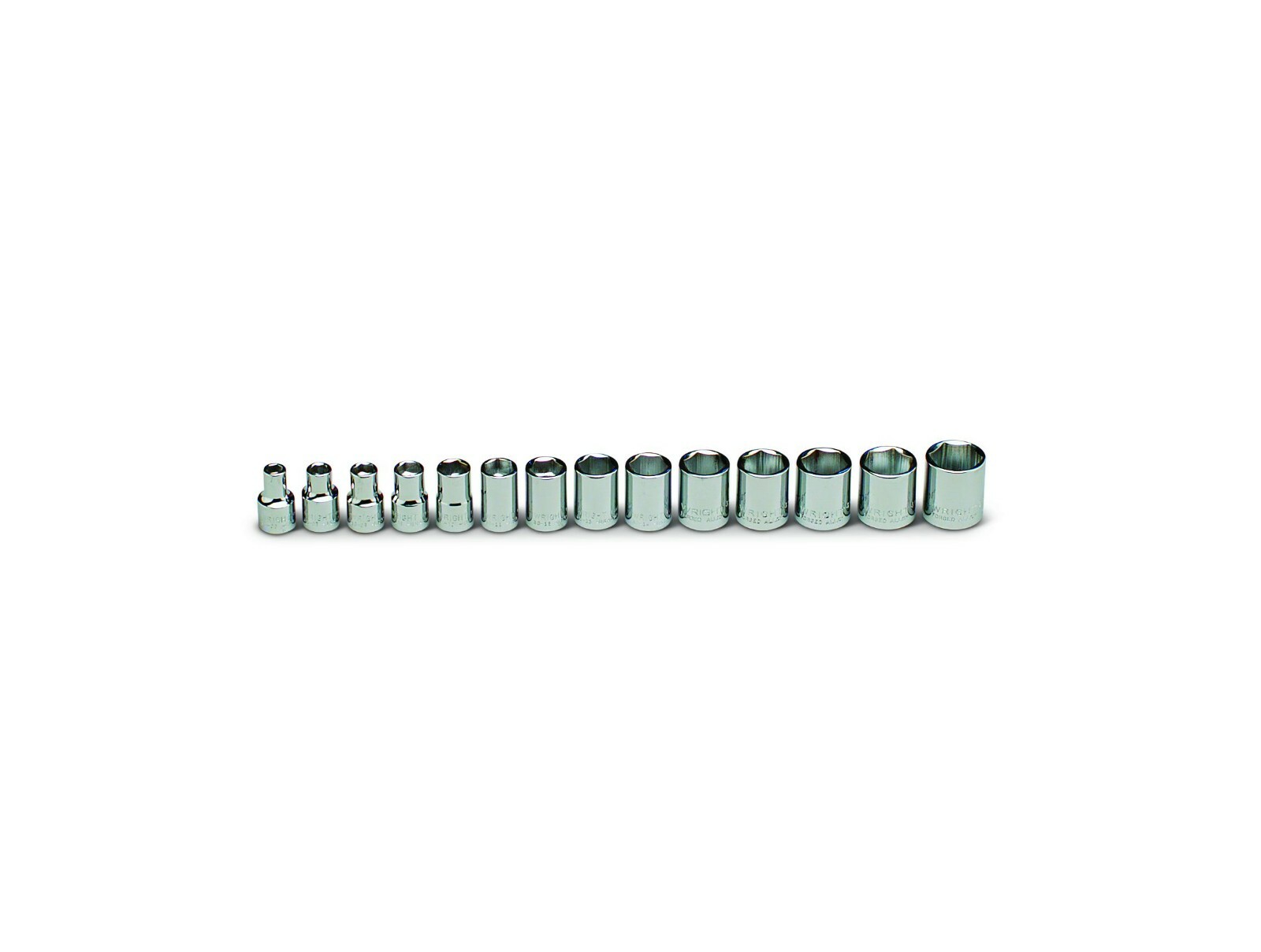 Wright Tool 6 Point Socket Set 14 Piece 3/8" Drive Metric 354