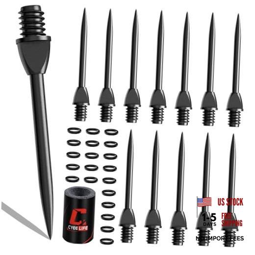Steel Dart Tips 12pcs,Dart Tip Removal 2BA Thread Soft Dart Tips Converter
