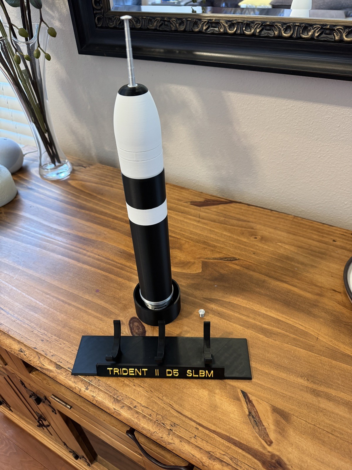 Trident II D5 SLBM Nuclear Missile Model, 3D Printed and Magnetically Coupled