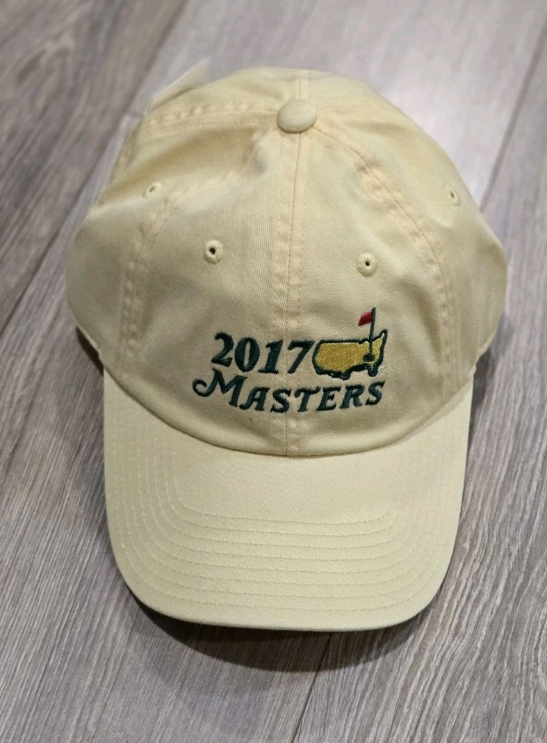 Masters Hat 2017 Adjustable Golf American Needle Yelloe New With Tags