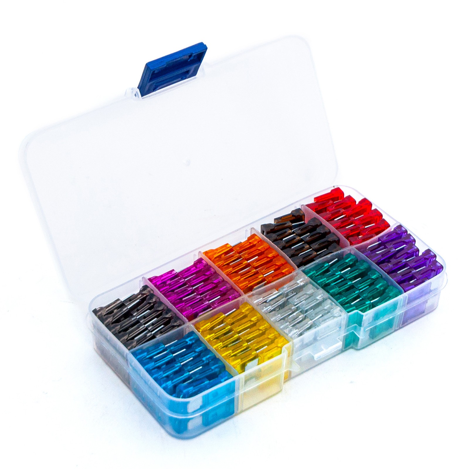 100PCS 10 Sizes Automobile Fuse Middle Piece Fuse For Car Medium With clip Set t
