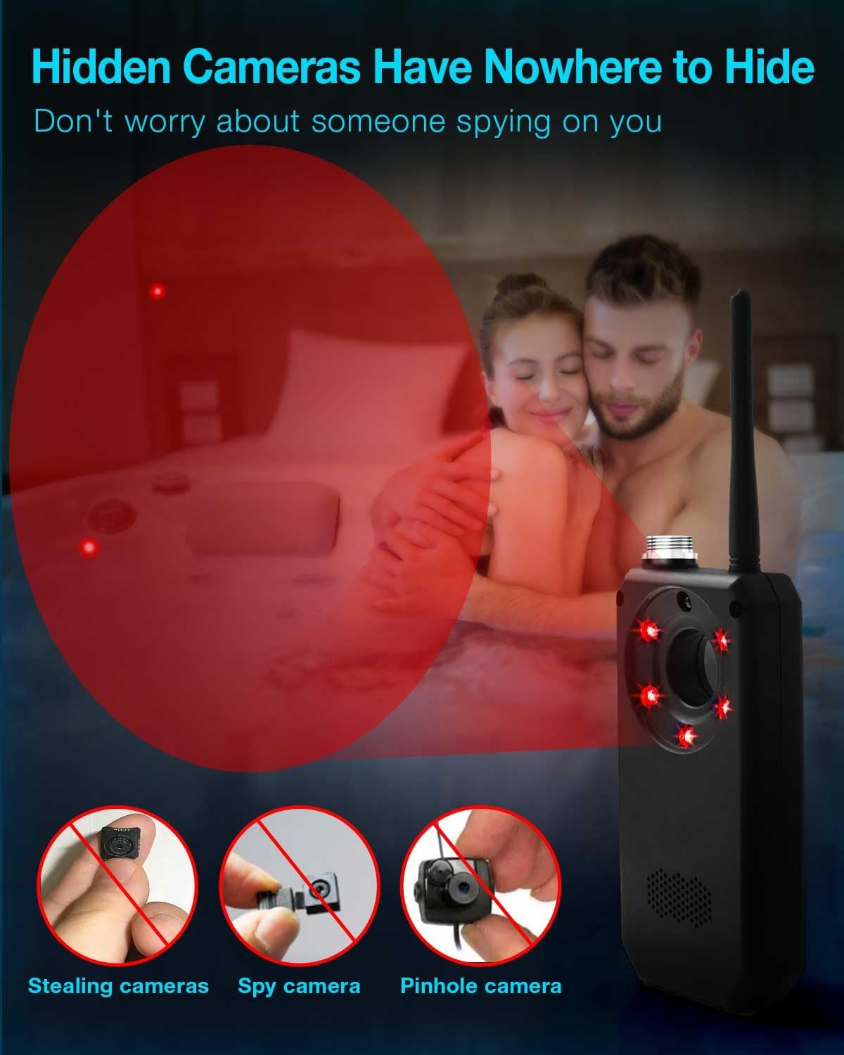 Hidden Camera Detectors,Bug Sweeper Detector, GPS Tracker Detector, rf Detect...