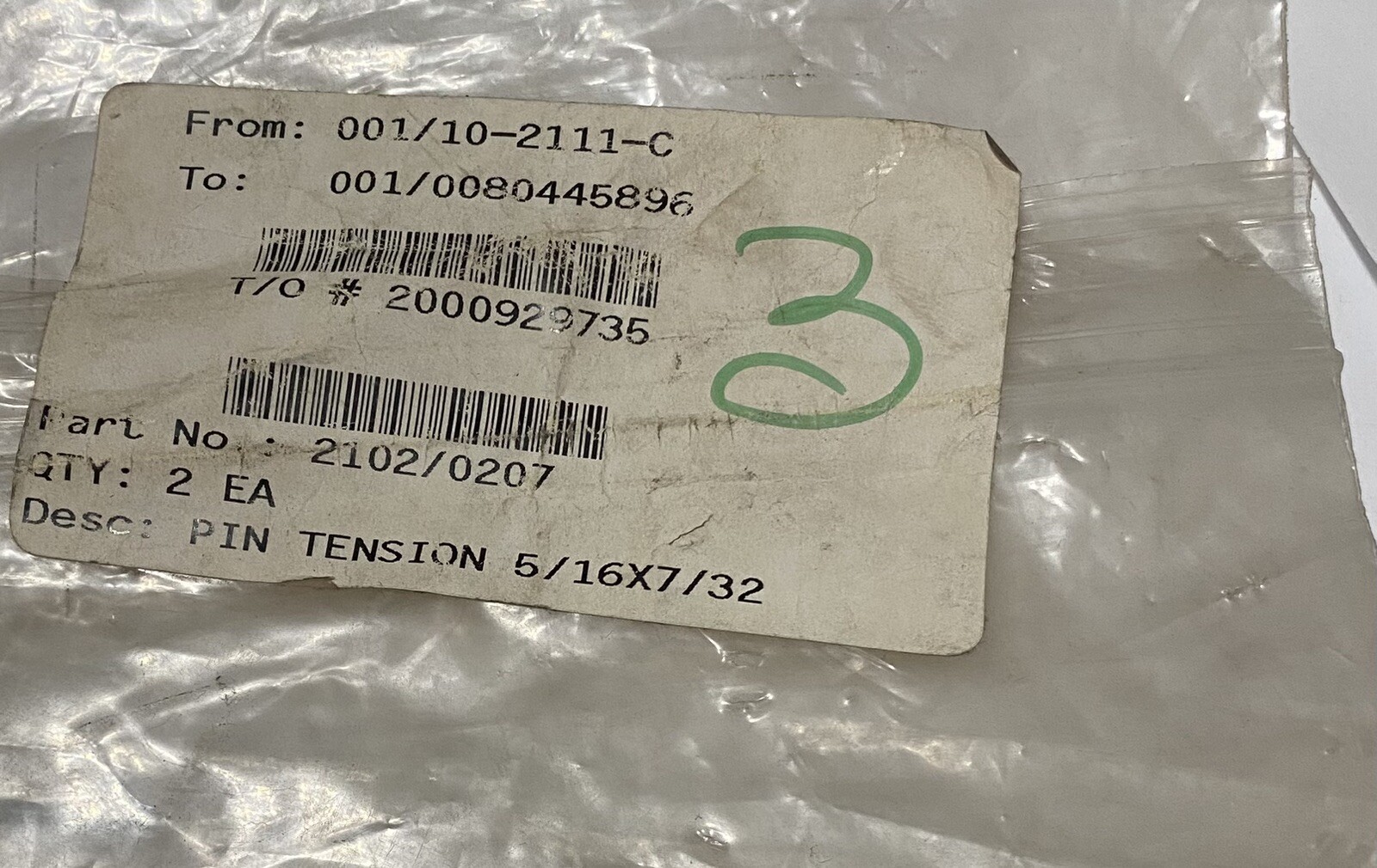 2 Pack Pin Tension 5/16x7/32