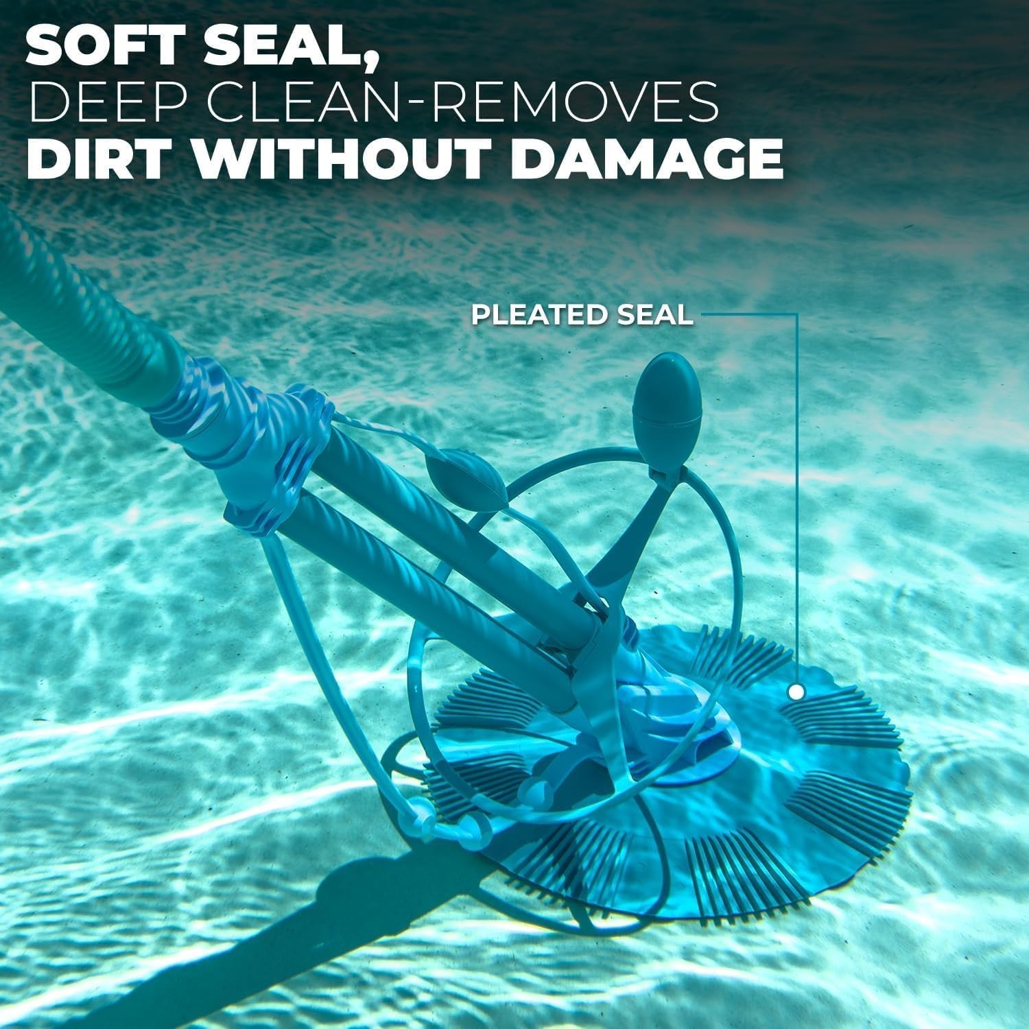Automatic Suction-Side Pool Vacuum Cleaner, Wall-Climbing for Inground Pools