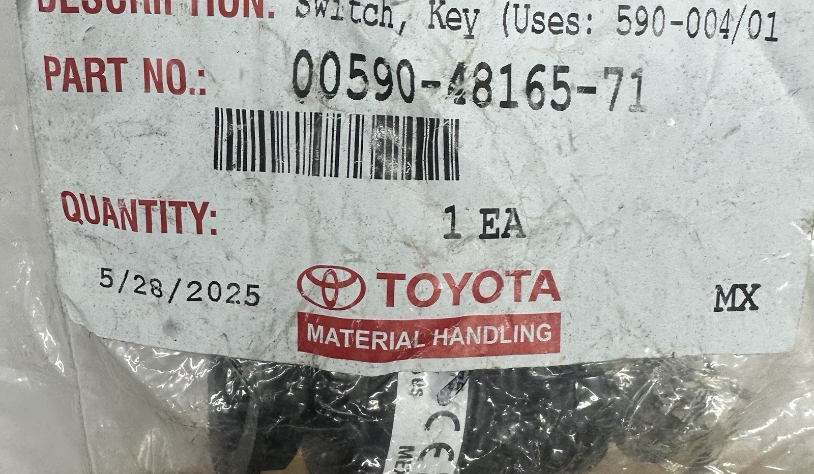 OEM TOYOTA KEY SWITCH 00590-48165-71