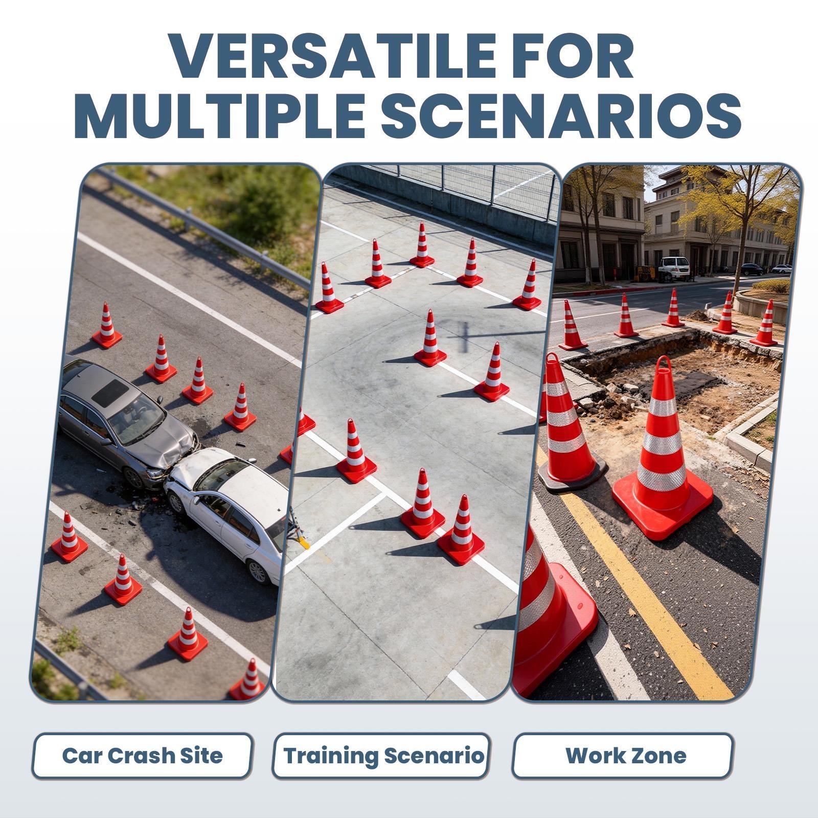 36'' reflective collars tough PVC parking construction events driving training