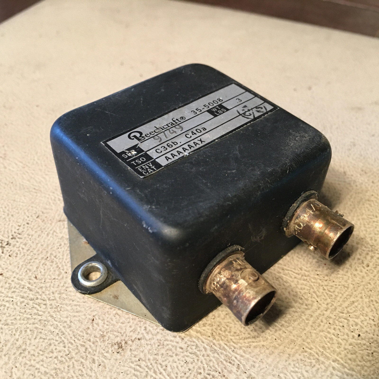 Beechcraft 35-5008 Nav Antenna Diplexer Splitter, sn 9749