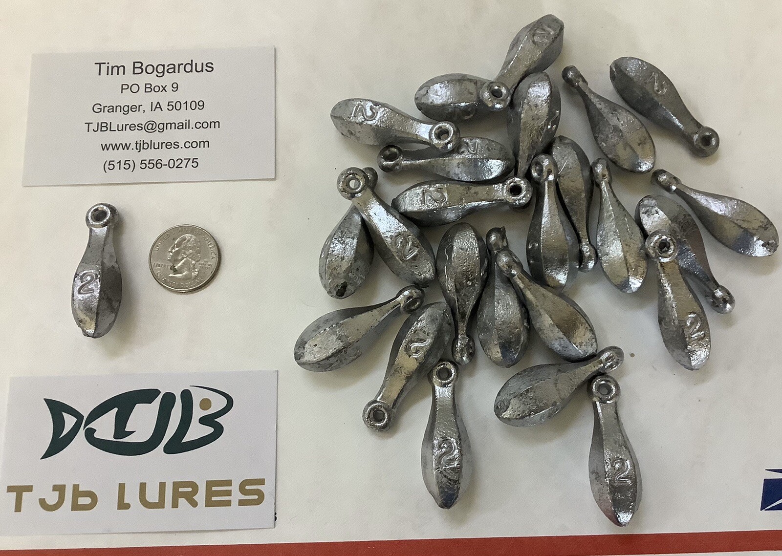 2 oz  Qty 25 River Bank Fishing Sinkers Veteran Owned Free Shipping