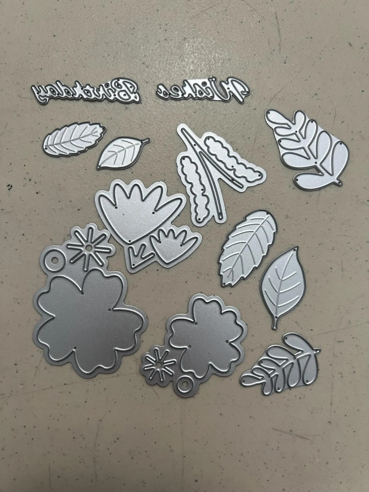 Sizzix Thinlits Die Cuts by Lisa Jones Birthday Wishes florals 12 dies included