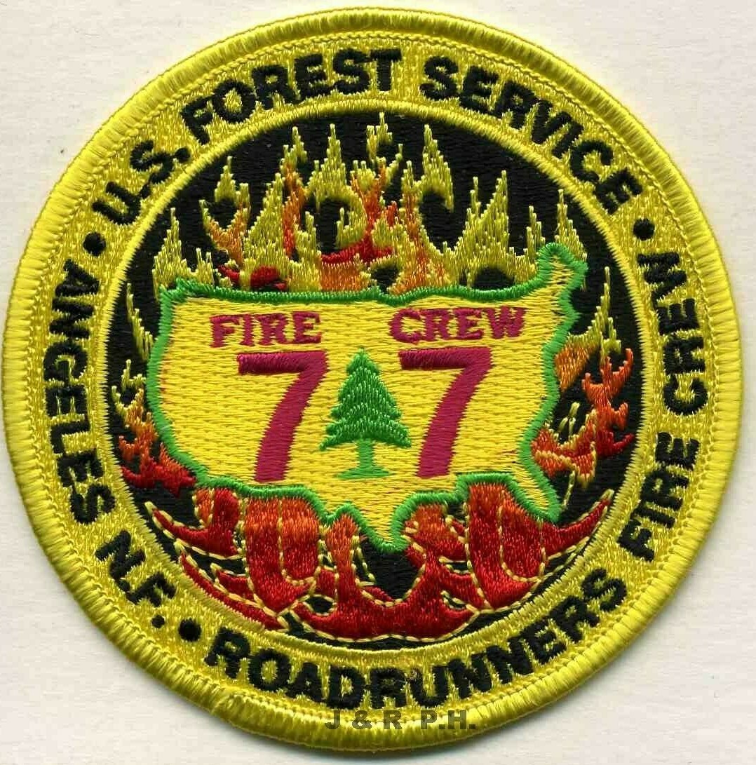 Wildland - U.S.F.S. Angeles N.F. Roadrunners, California (3.5" round) fire patch