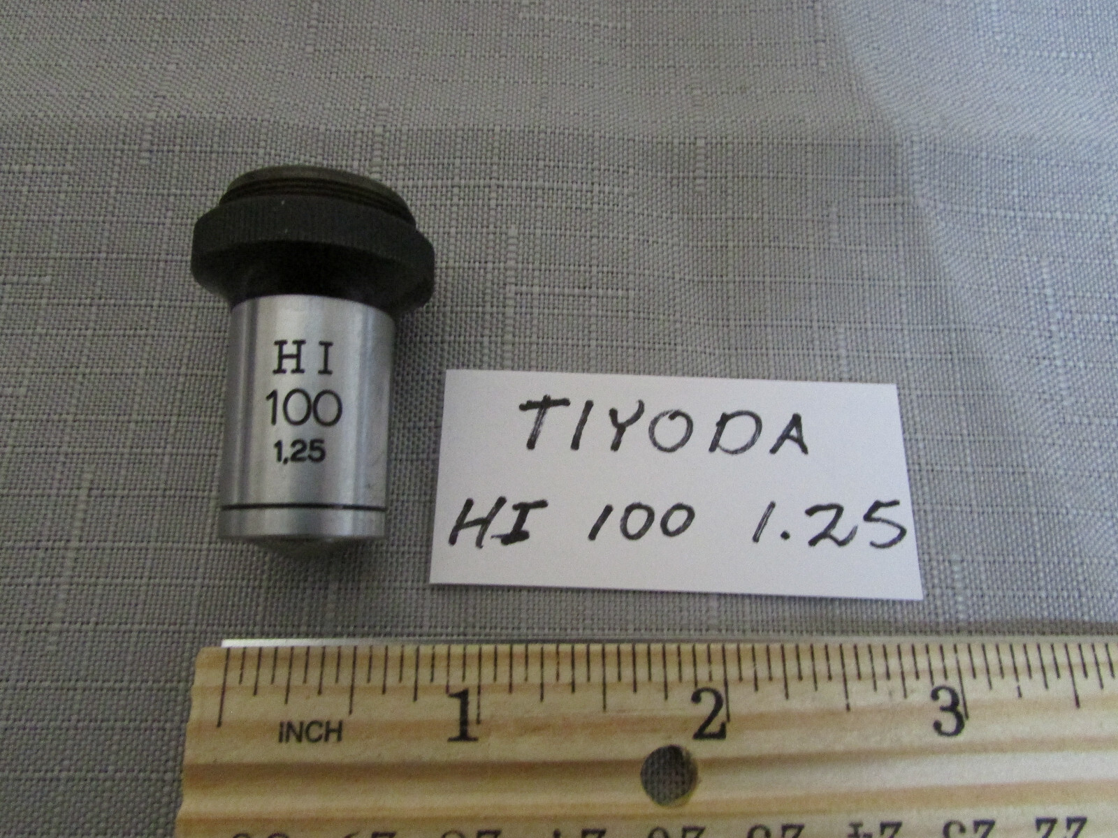 Tiyoda Microscope Objective Lens  HI Plan 100/1.25 Made In Japan
