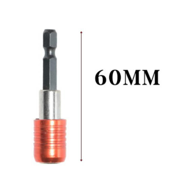 6Pcs 1/4 Hex Shank Quick Release Magnetic Screwdriver Extension Holder Drill Bit
