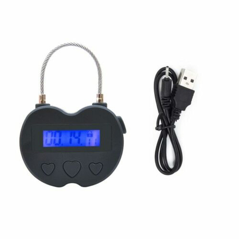 Multifunction Chastity Lock Smart Metal Timing Lock Electronic Timer Binding