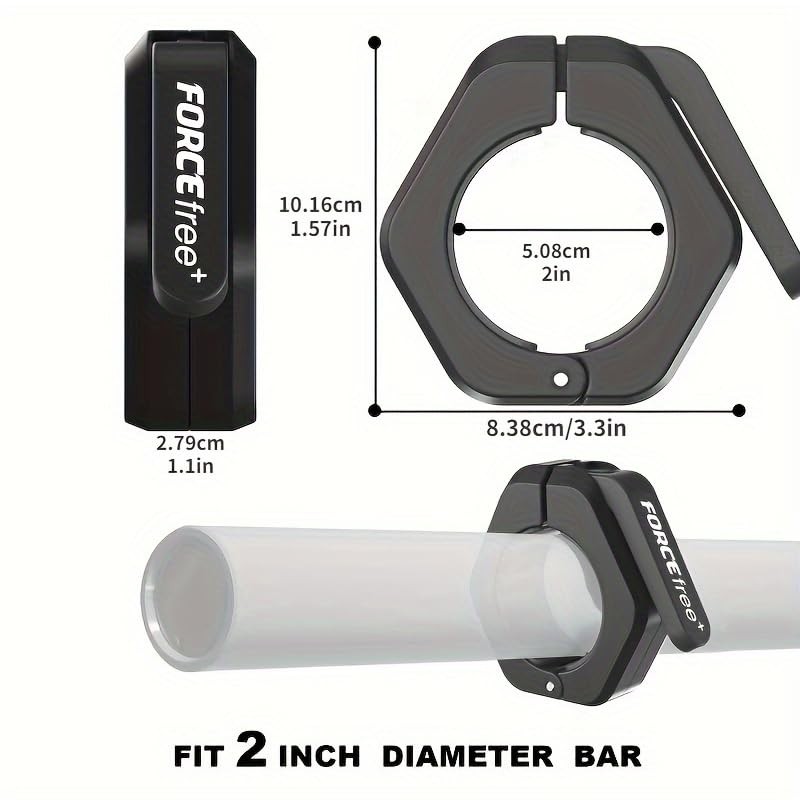 Barbell Clips 2 Inch Quick Release Locking Collars Weightlifting Powerlifting