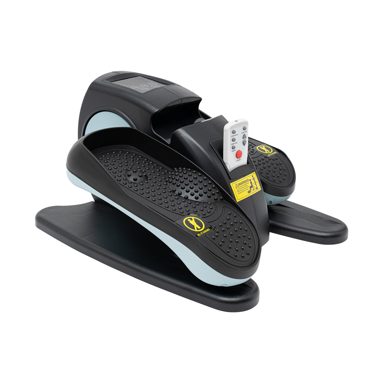Motorized Under-Desk Elliptical Trainer With Remote & LCD Display Blue