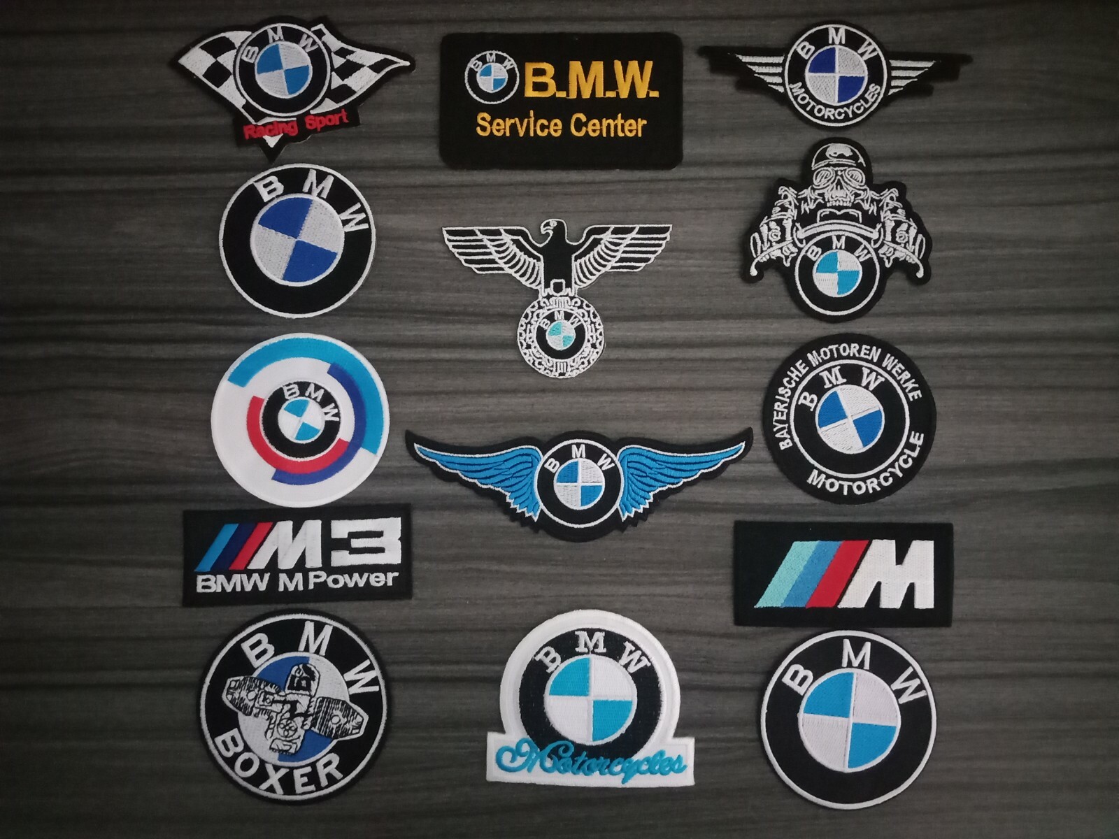 Logo BMW Motor Racing Car Motorcycles Bike embroidered patch  Iron or Sew on hat