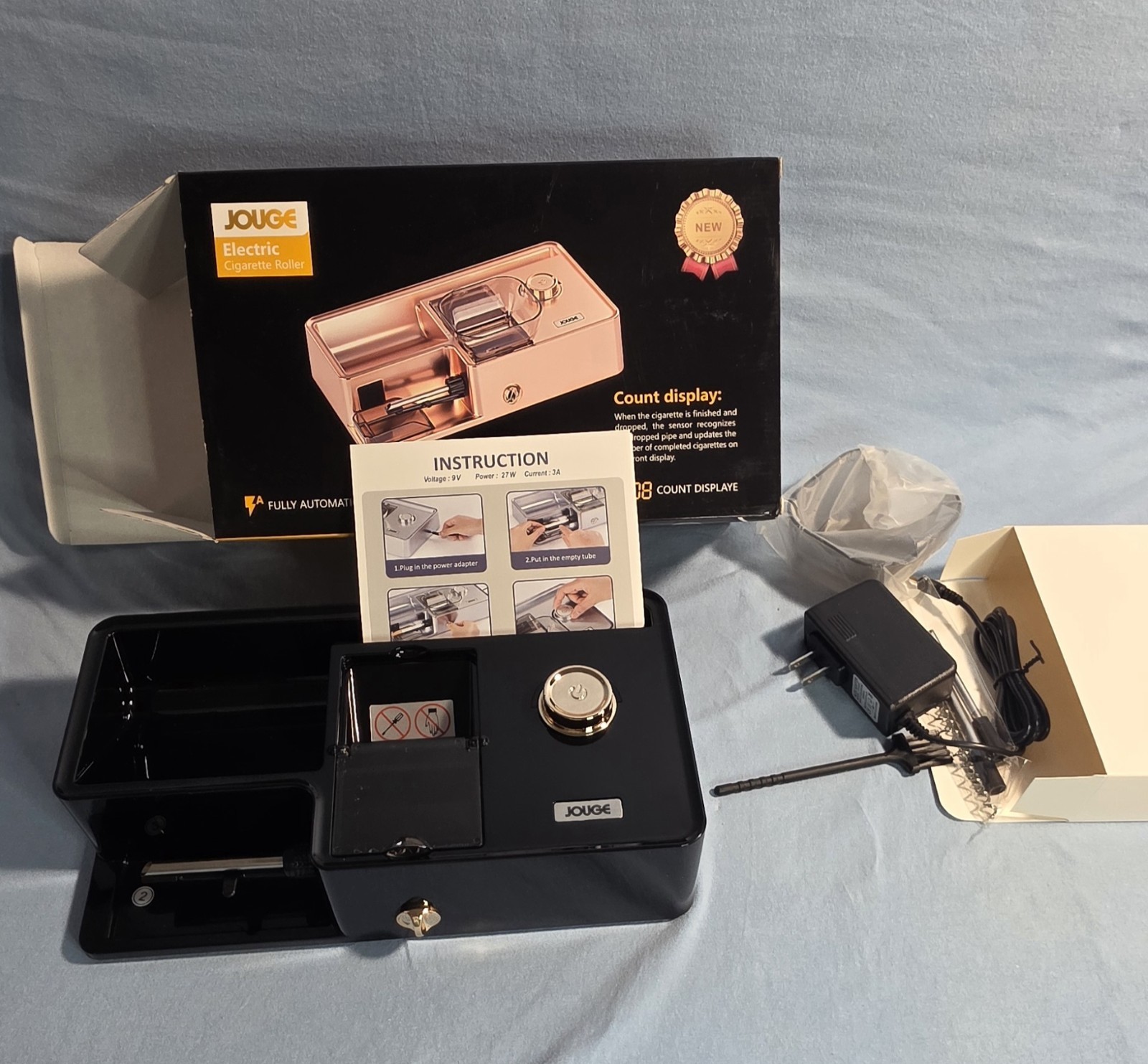 Jouge Automatic Electric Cigarette Roller Counter Injector Portable Machine