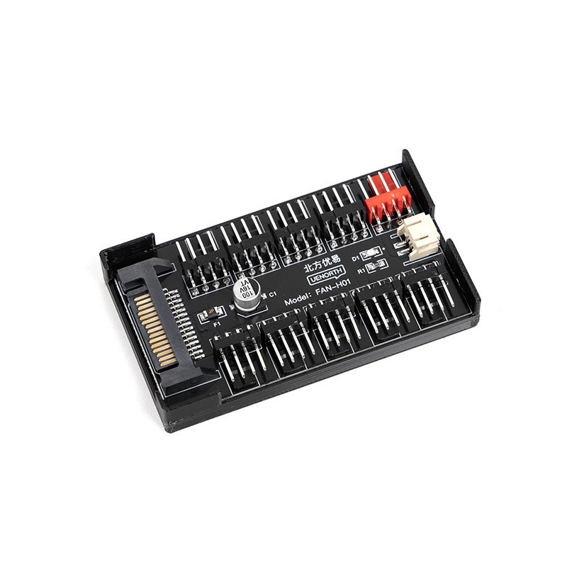Multi-way Splitter PC Cooling Upgrade 10 Fan Splitter Space-saving Installation