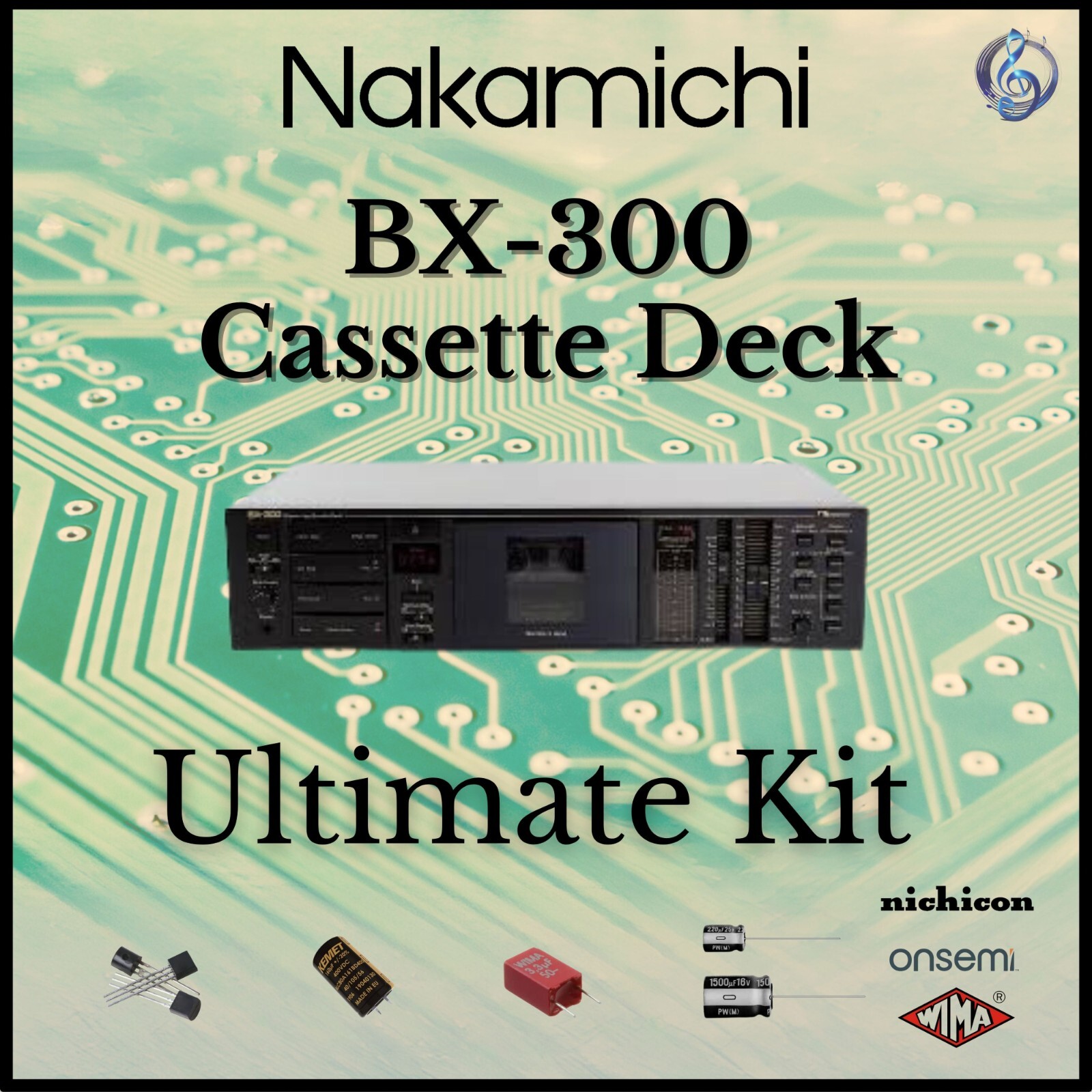 Nakamichi BX-300 Cassette Deck Ultimate Upgrade Kit Genuine Parts Restoration
