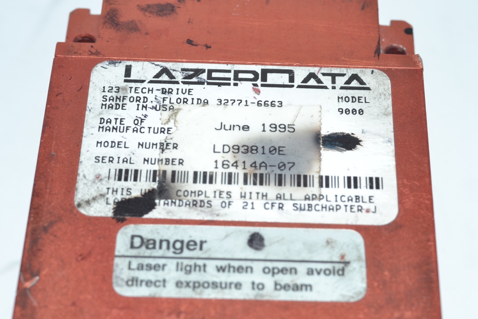 Sick LazerData 9000E Scanner Decoder, LD93810E Series 9000