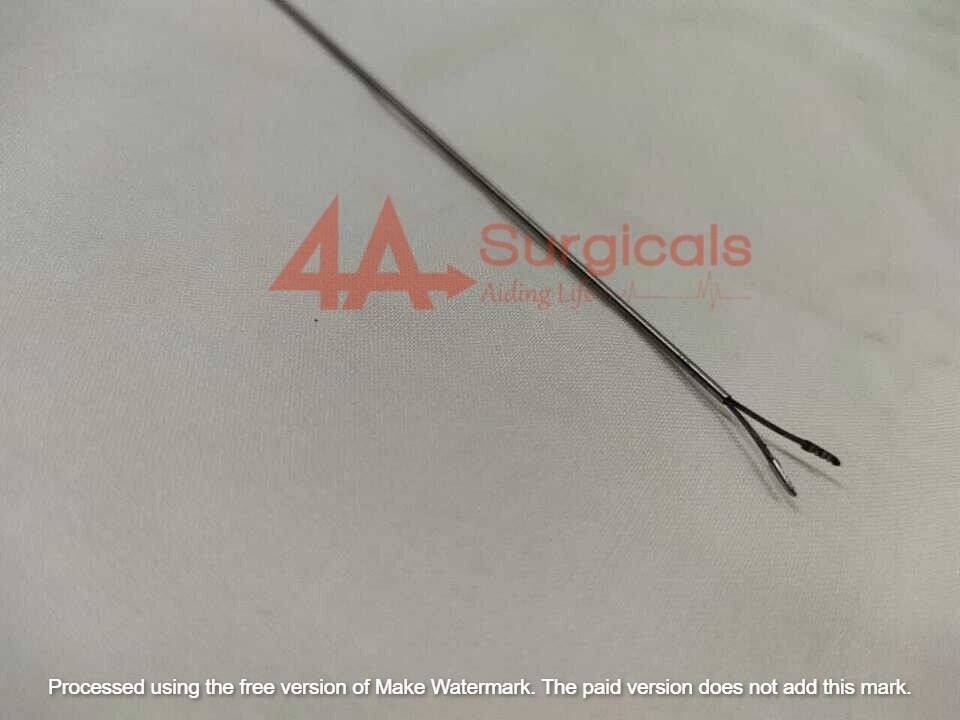 4A New URS U Handle Biprong Forcep Grasper 4Fr 60cm