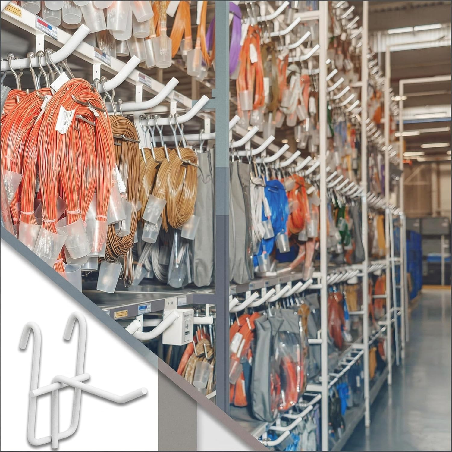 2 Inch Grid Wall Hooks 25 Pcs Gridwall Panel Hooks Store Garage Wall Mount Organ