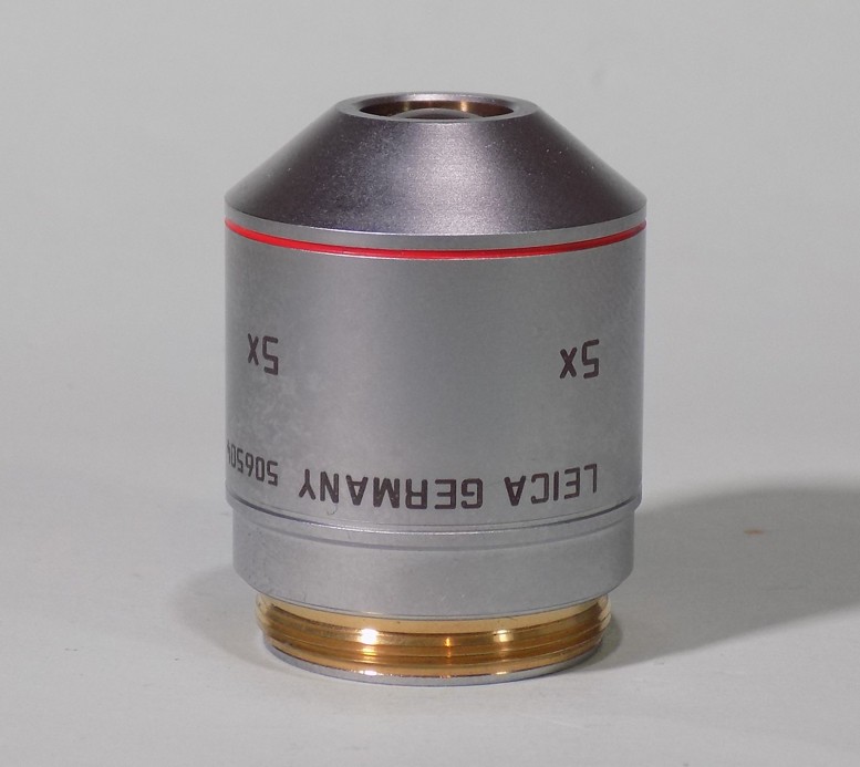 Leica HC PL Fluotar 5x / 0.15  Microscope Objective Lens 506504