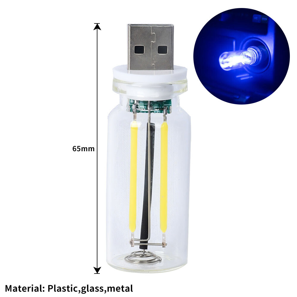 USB Touch Controlled Vehicle Interior Night Lights Retro-Inspired Mood Lamps US