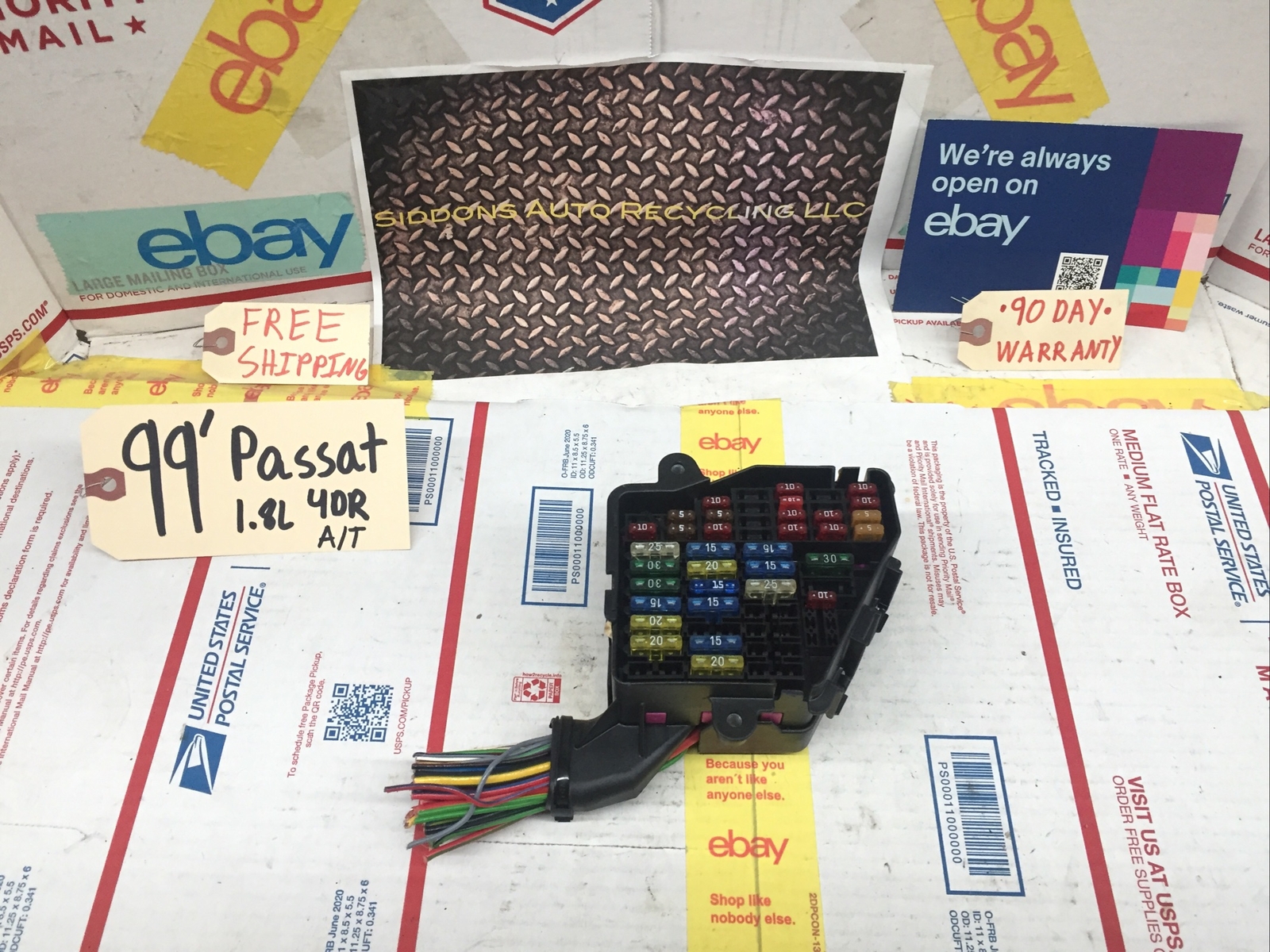 98-05 VOLKSWAGEN PASSAT 1.8L A/T FUSE BOX UNDER DASH FRONT LEFT OE