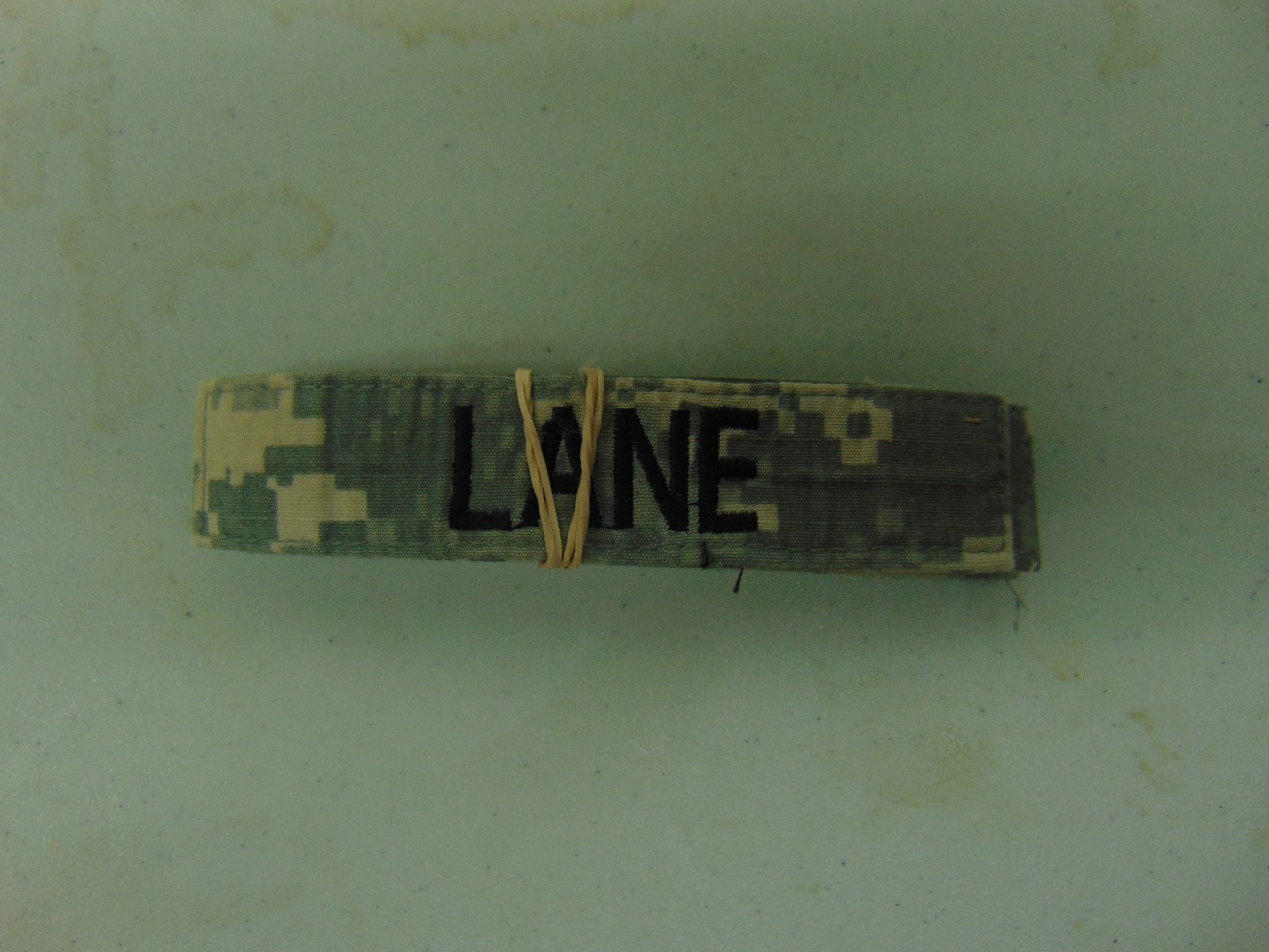 MILITARY US ARMY PATCH FOR ACUS DIGITAL HOOK AND LOOP BACK NAME TAPE WITH LANE