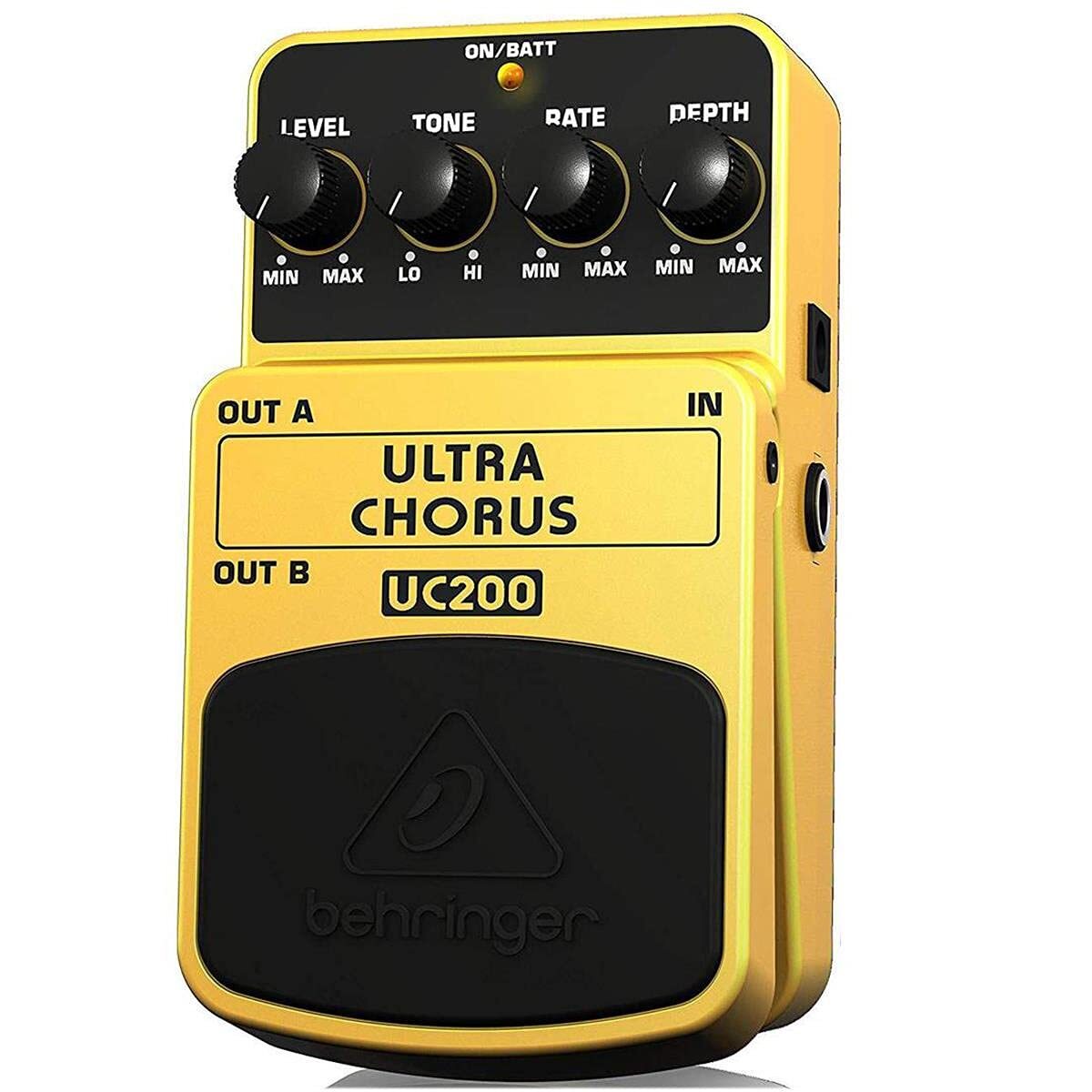 Behringer UC200 Ultimate Stereo Chorus Instrument Effects Pedal,Yellow