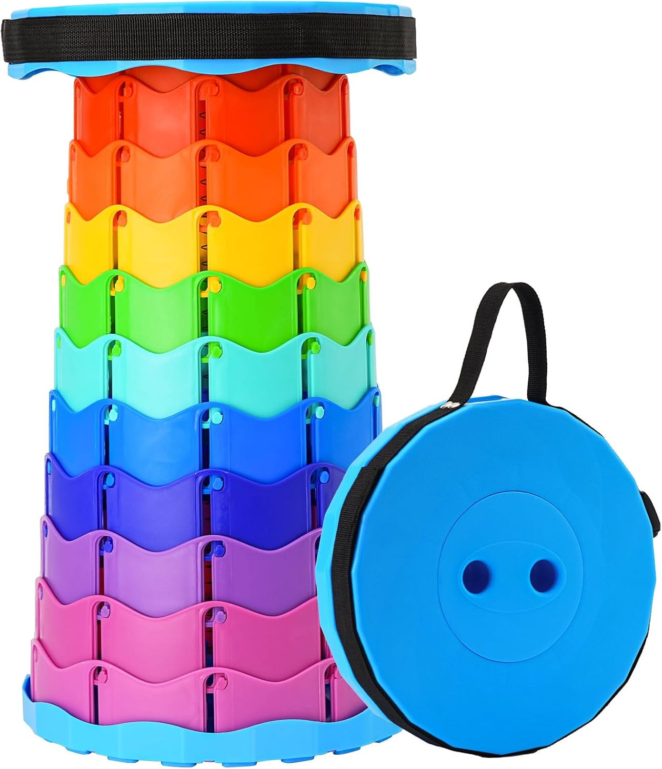 Upgraded Foldable Stool Thickened, Portable Collapsible Stool Retractable Stool