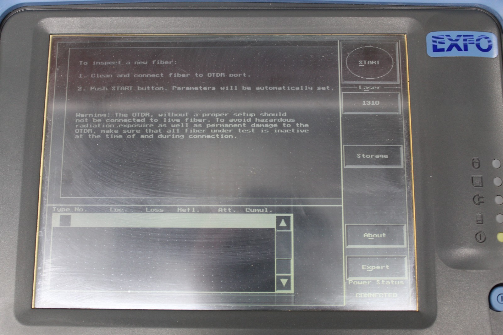 EXFO FTB-300 Universal Test System OTDR w/ FTB-7400 Module Keyboard and Case