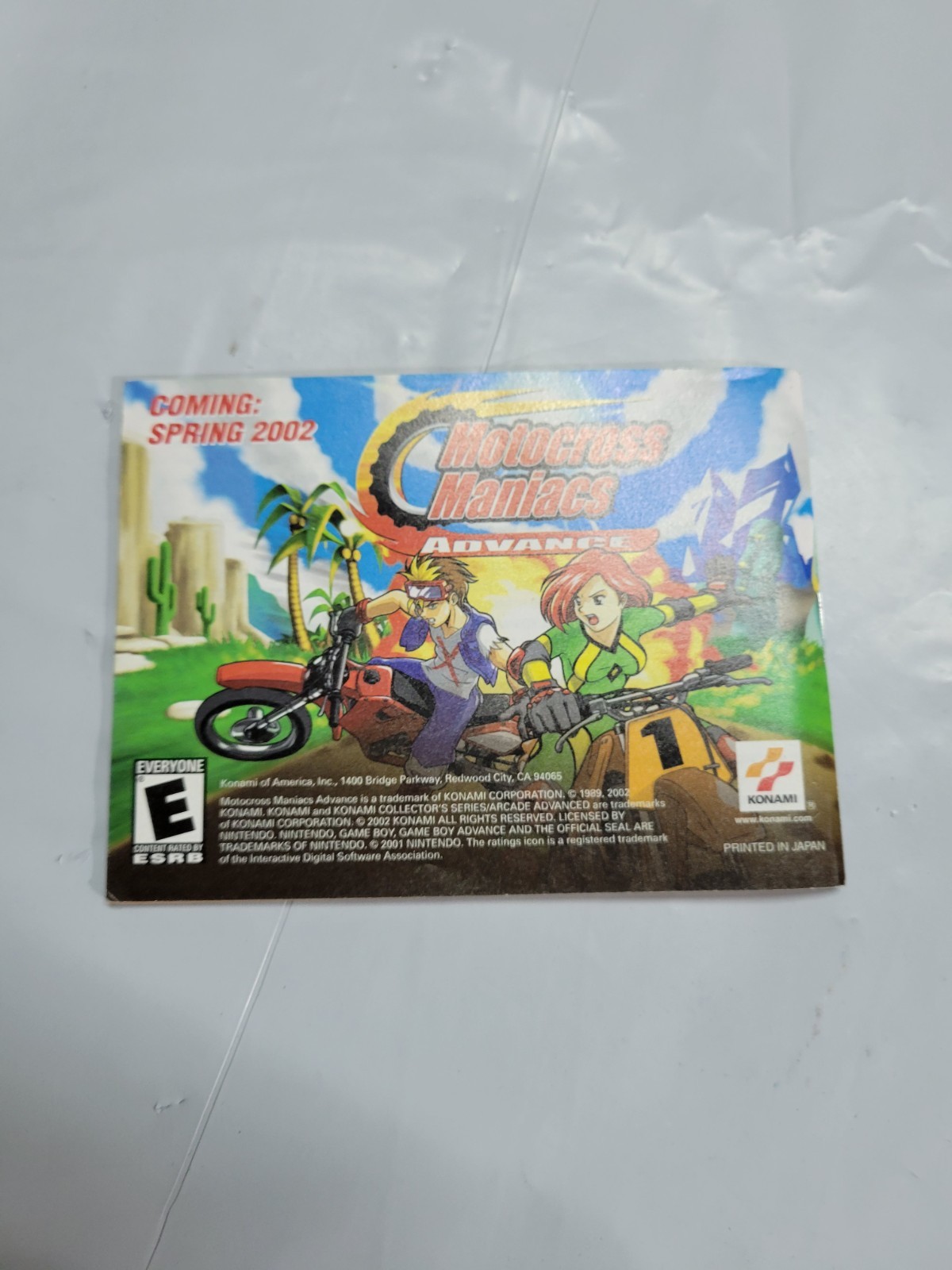 konami arcade advanced gba manual Only
