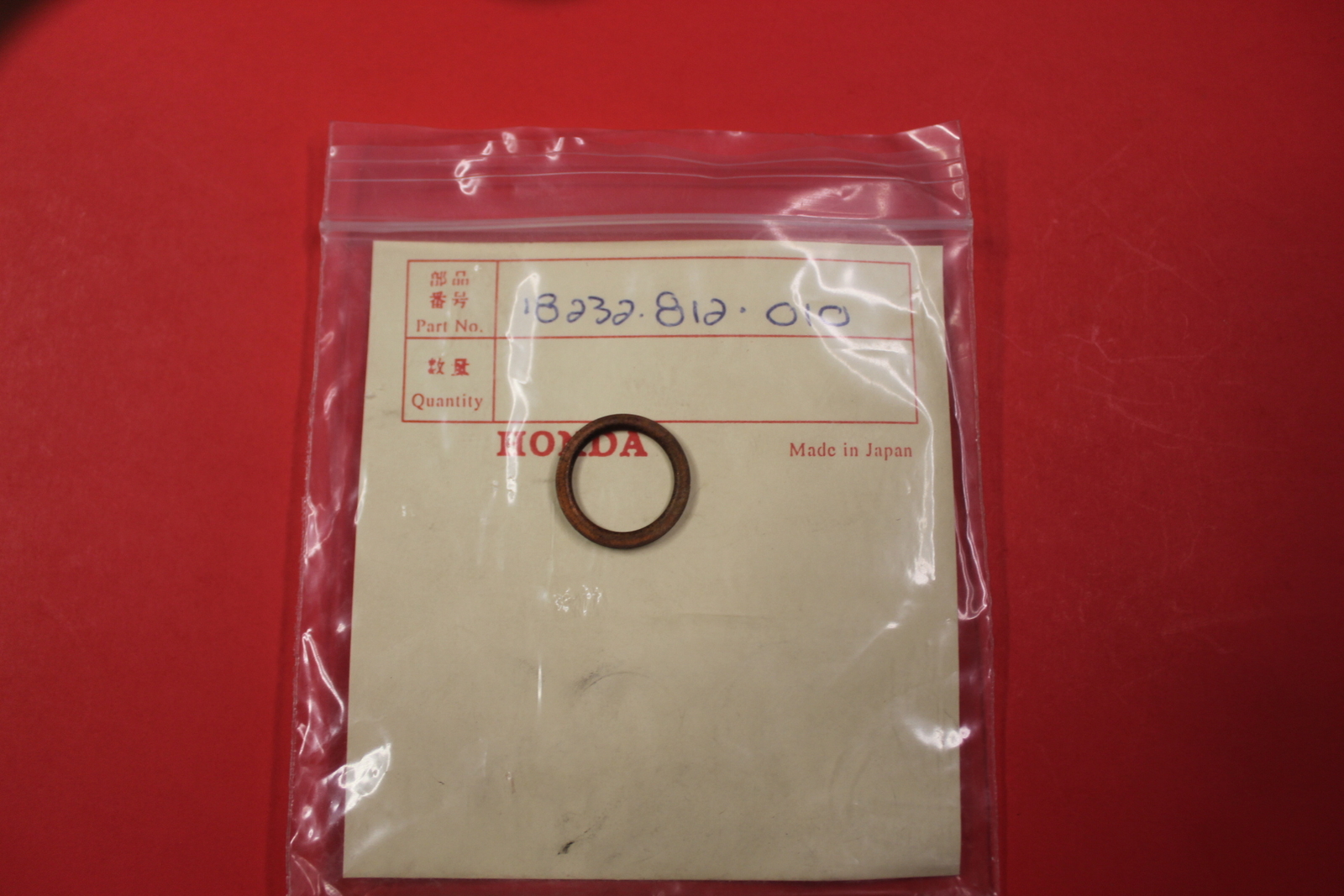 NOS HONDA Generator Exhaust Pipe Gasket NOS 18232-812-010