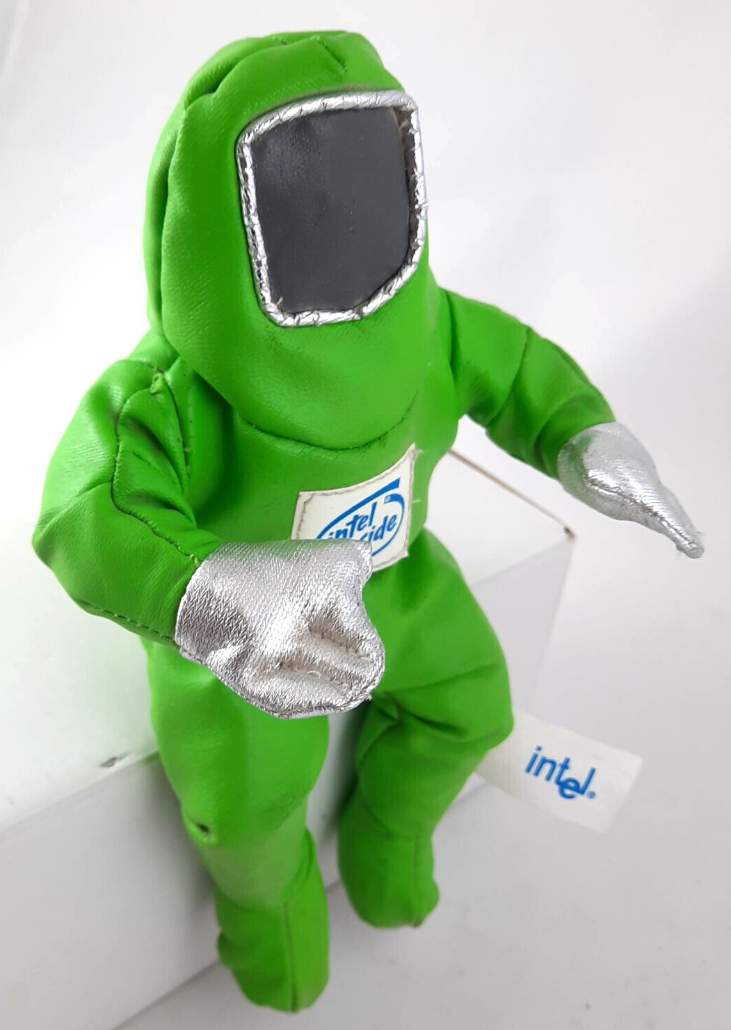 Intel Bunny People Green 8 in Doll Made in 1997, Designed to Sit on Monitor