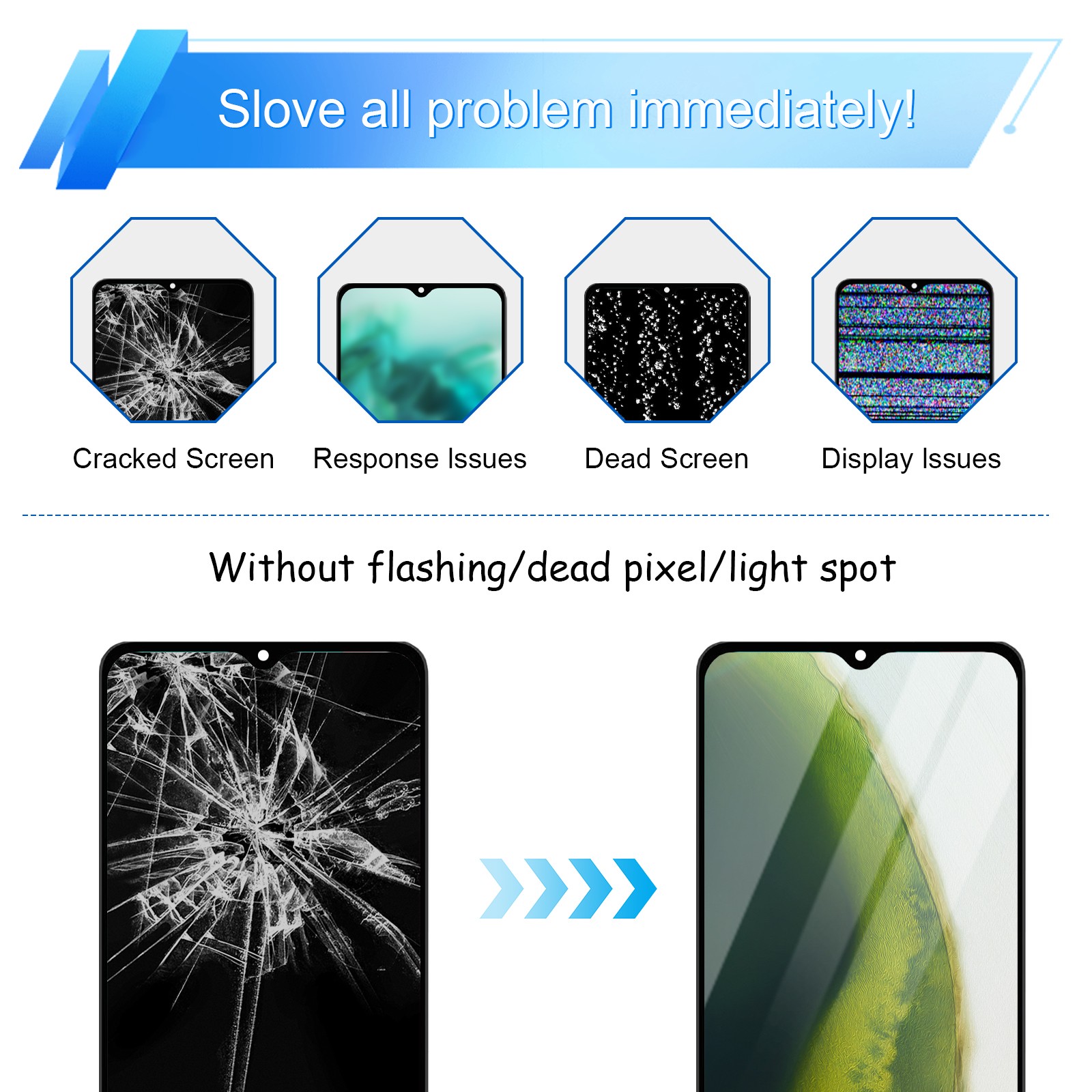Replacement For Samsung Galaxy A23 5G SM-A236U LCD Touch Screen Digitizer +Frame