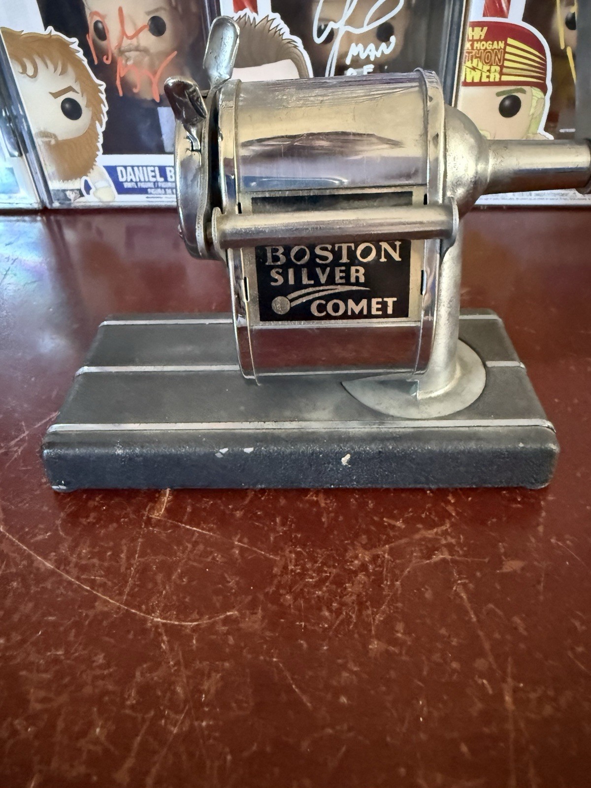Vintage Boston Silver Comet Pencil Sharpener