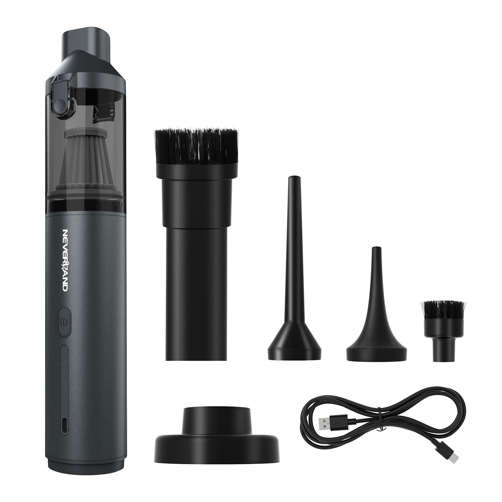 NEVERLAND Portable Car Vacuum Cleaner Cordless Handheld 100W/16KPA Suction Power