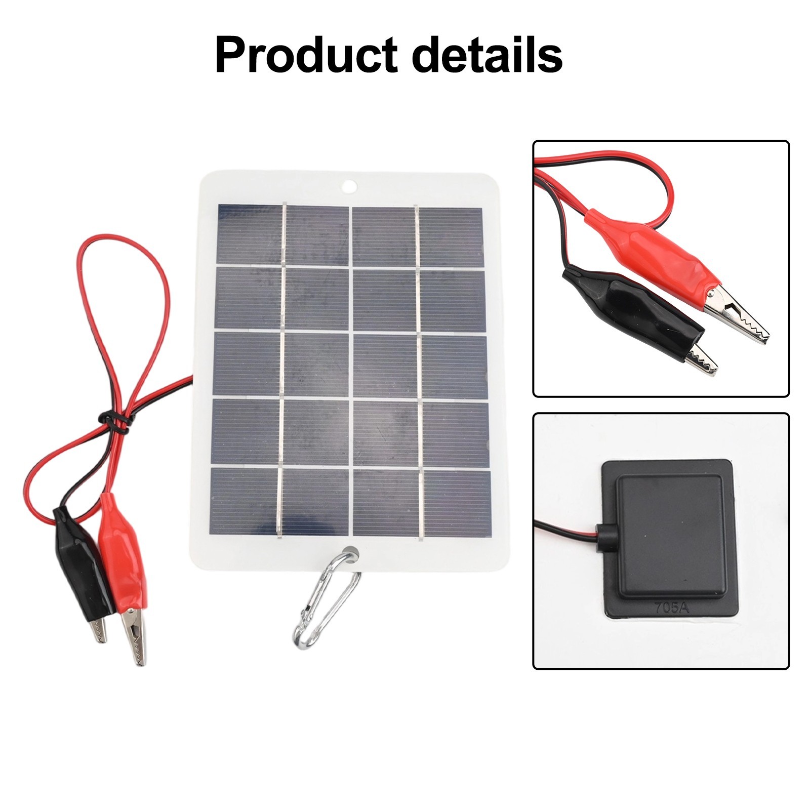 Solar Made Easy Portable 10W 5V Panel with Secure Attachment for Outdoors
