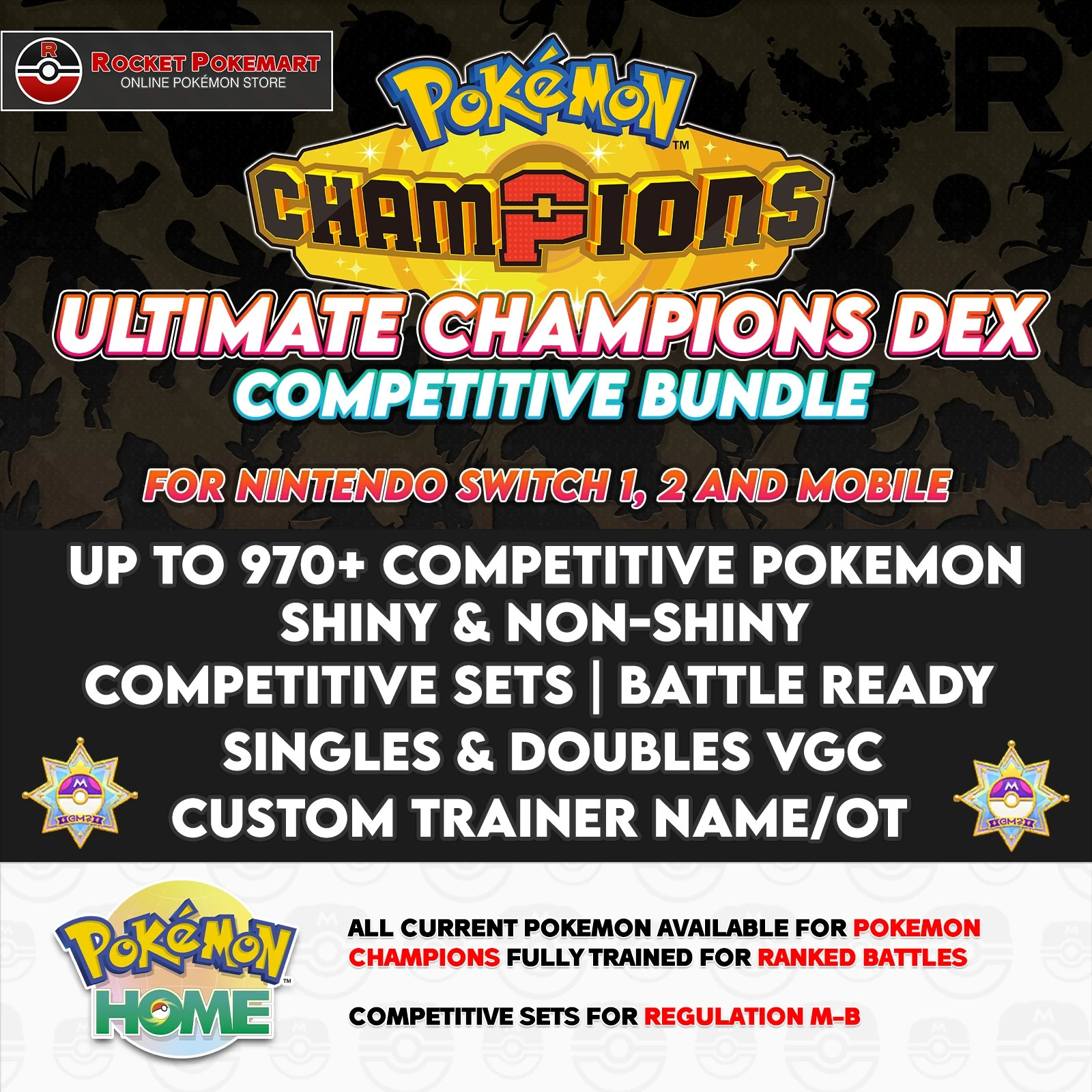 Ultimate Champions Dex | Pokemon HOME | COMPLETE | Champions | Competitive